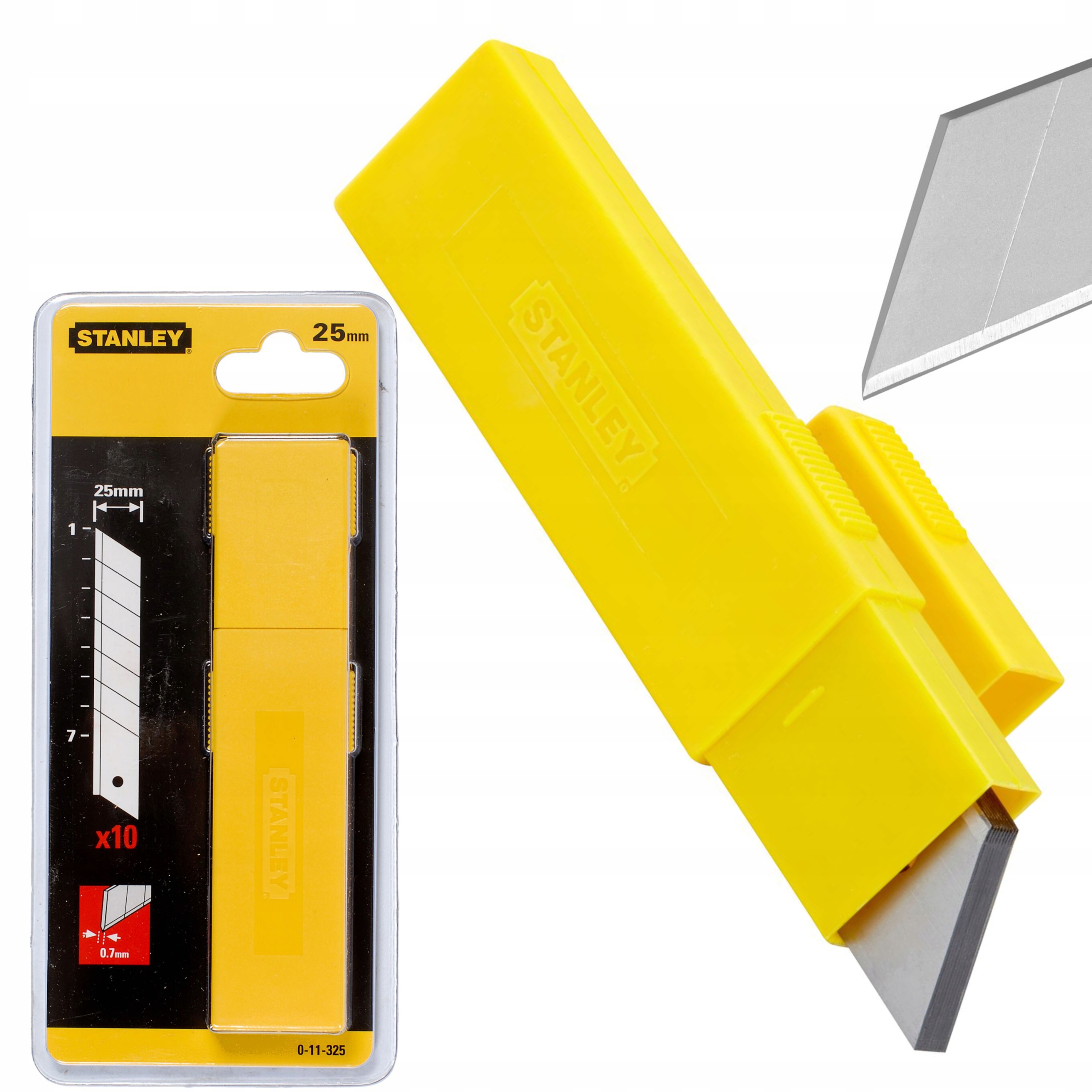 STANLEY ZESTAW 10 SZT OSTRZY ŁAMANYCH 25 MM 11-325