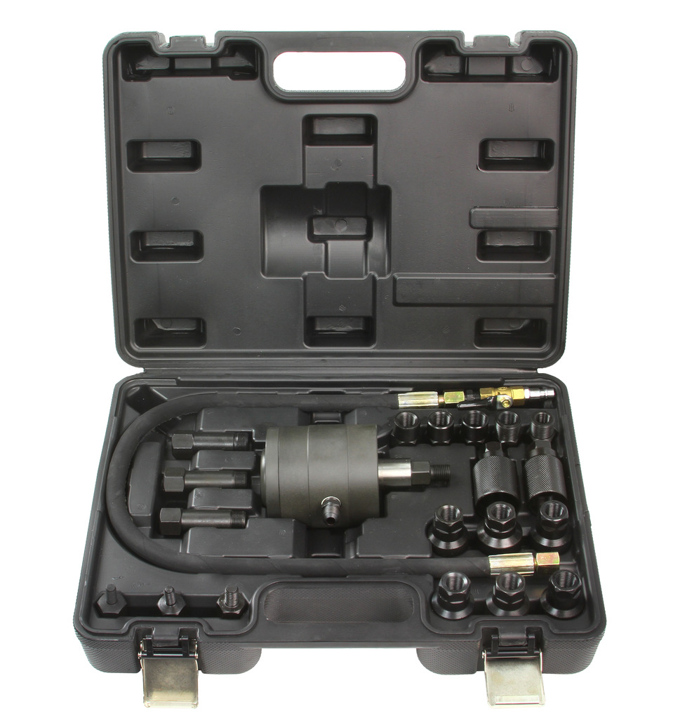 ZESTAW ŚCIĄGACZ WTRYSKIWACZY PNEUMATYCZNY + ADAPTERY WALIZKA M57682