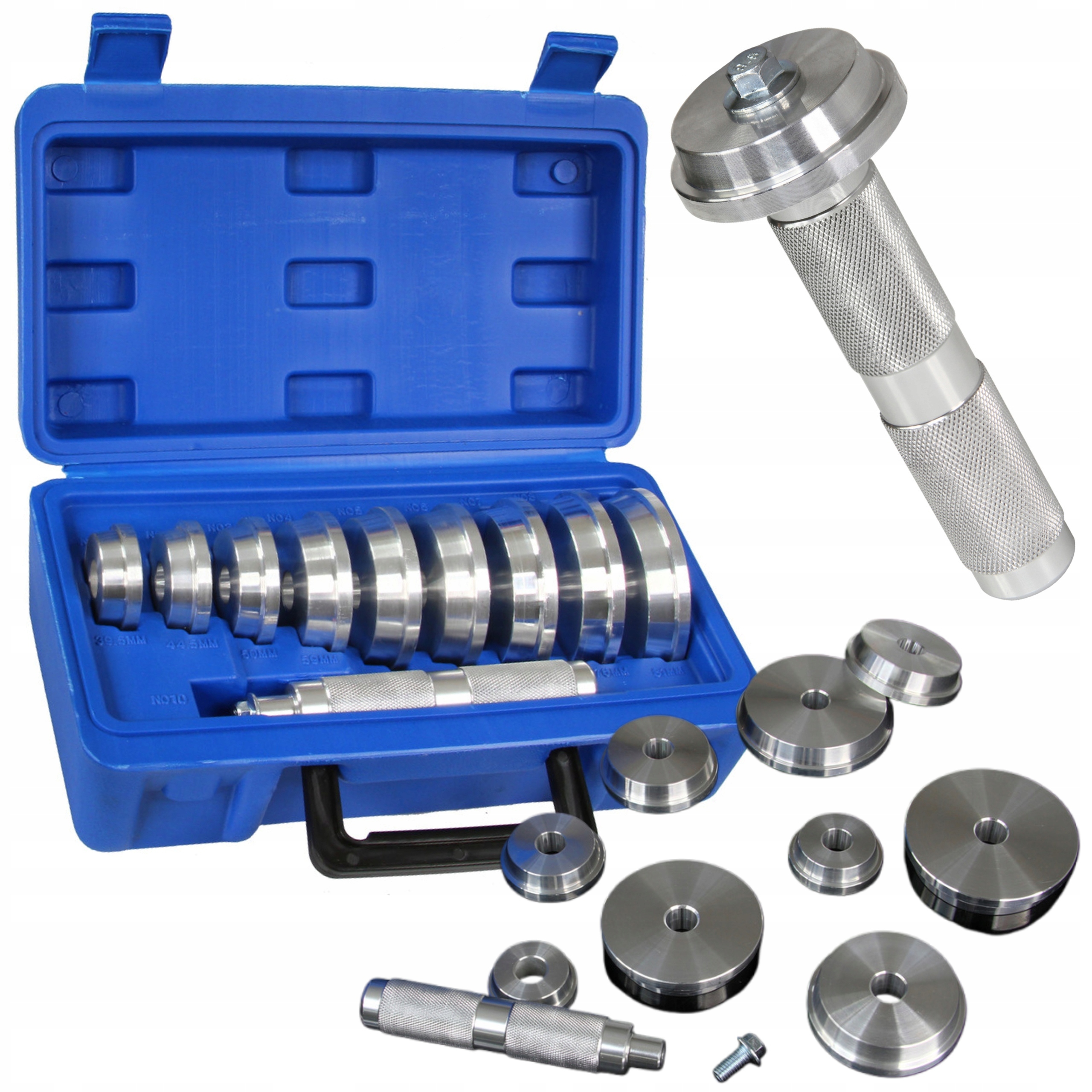 ZESTAW TALERZY DO WYCISKANIA OSIOWEGO ŁOŻYSK USZCZELNIACZY 39,5-81mm 06010