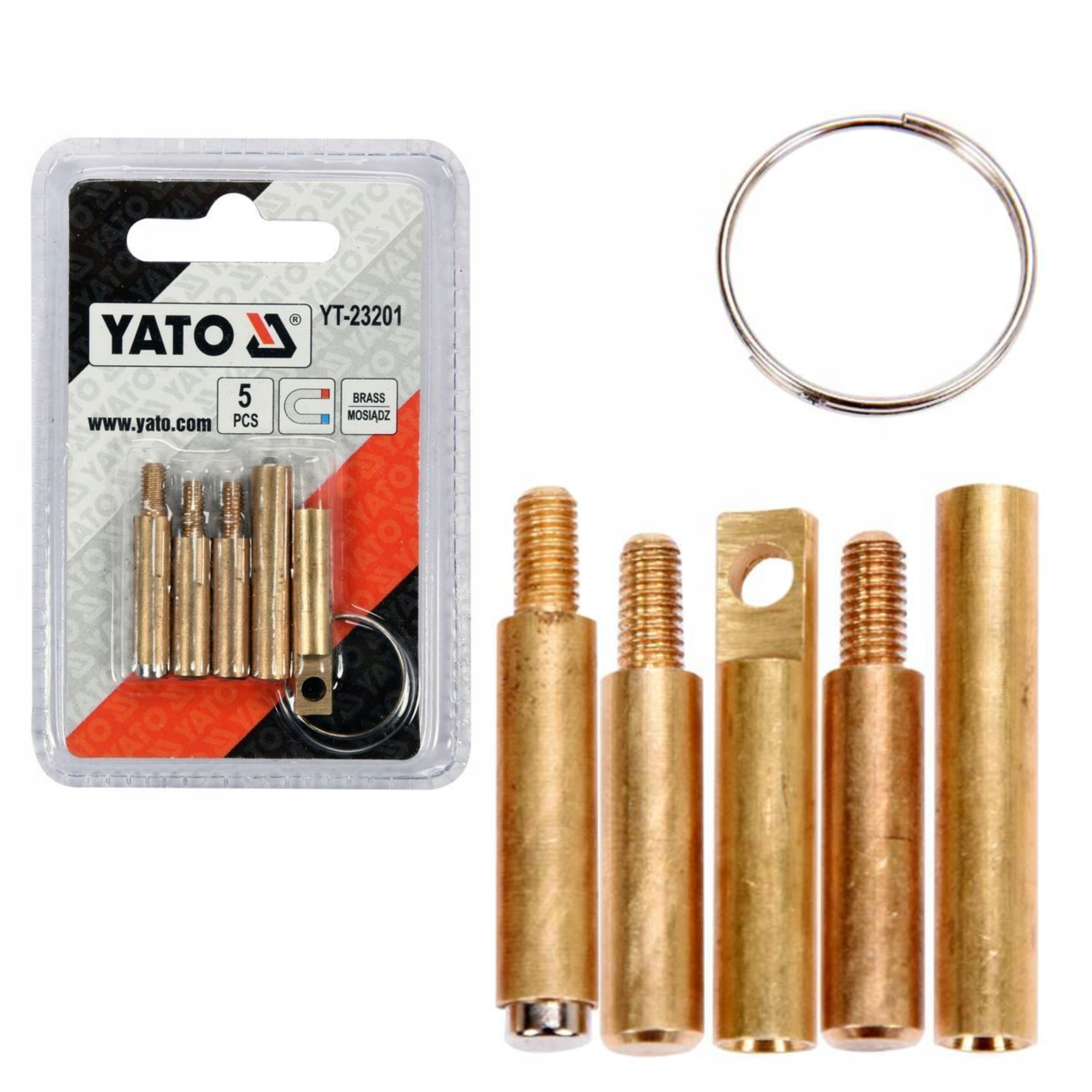 YATO ZESTAW AKCESORIÓW DO PRZEPYCHACZA KABLI 5SZT