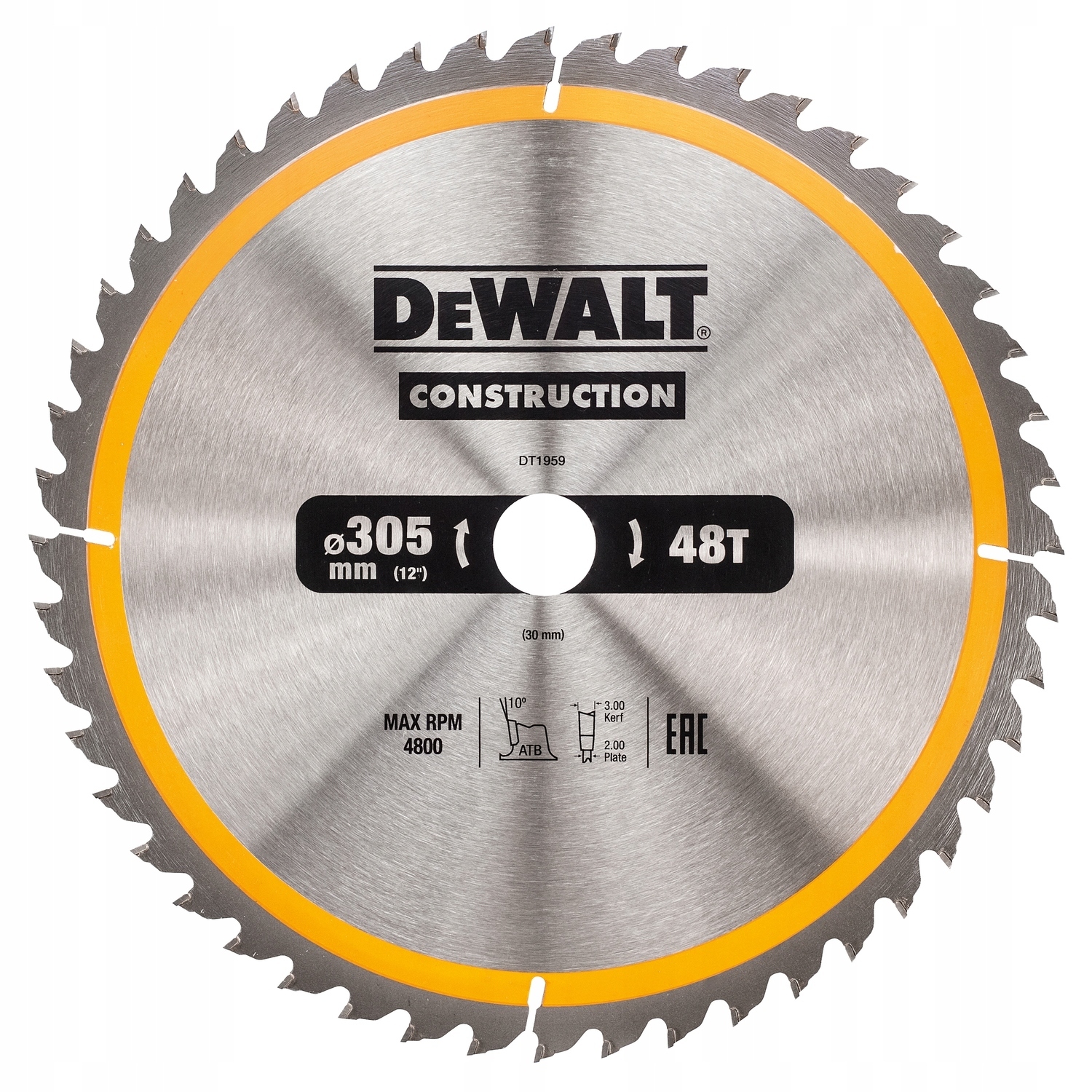 DeWalt DT1959 tarcza piła do drewna 305mm 30mm 48z