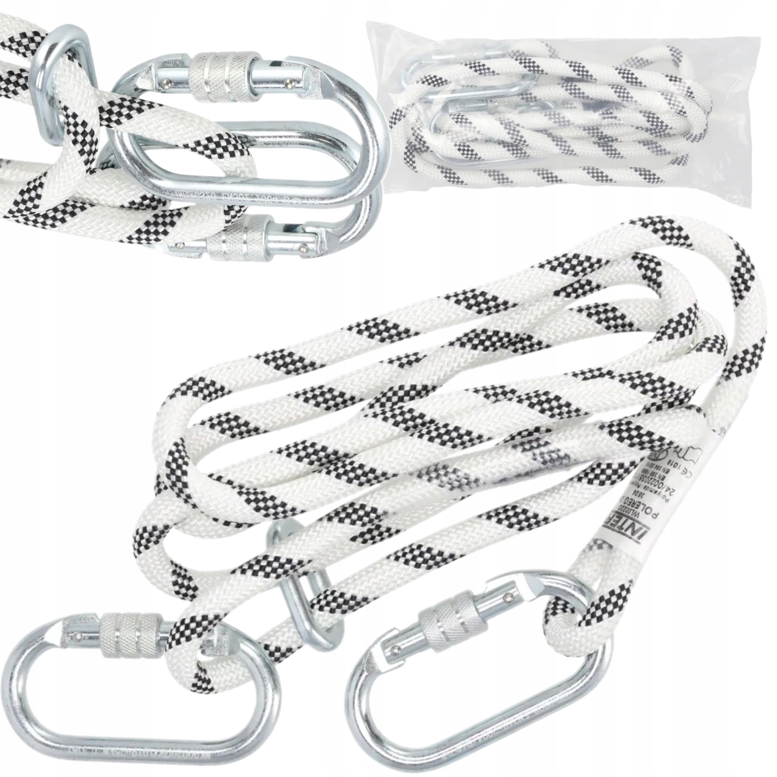 DEDRA LINKA OPASUJĄCA Z REGULACJĄ DŁUGOŚCI 2M Z KARABINKAMI BHSZ15