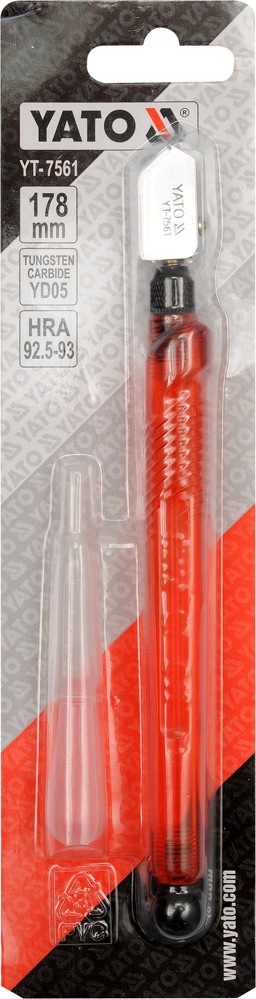 YATO YT-7561 NÓŻ OLEJOWY DO CIĘCIA SZKŁA 178MM WĘGLIK WOLFRAMU HRA 92,5-93