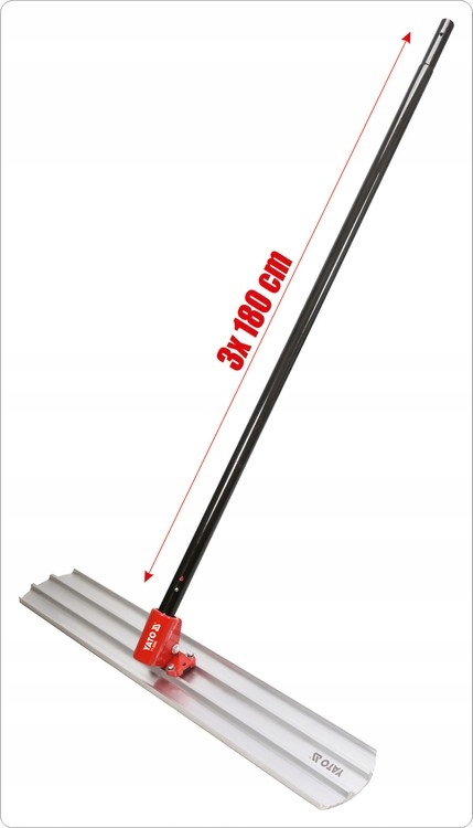 YATO LISTWA WIBRACYJNA ŁATA DO WYGŁĄDZANIA BETONU RĘCZNA 120x20cm YT-30900