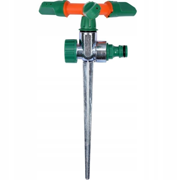 FLO ZRASZACZ OGRODOWY SZPILKOWY 3 RAMIONA ZASIĘG 14m SZPILKA Z CYNKU 89263