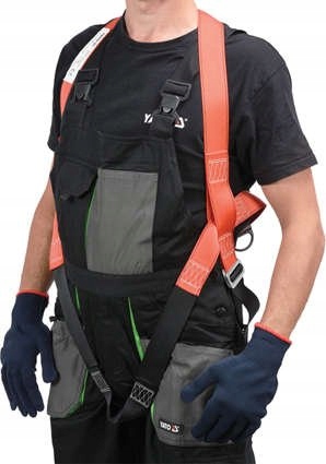 YATO SZELKI BEZPIECZEŃSTWA Z AMORTYZATOREM KARABINKI BHP REGULOWANE YT74235