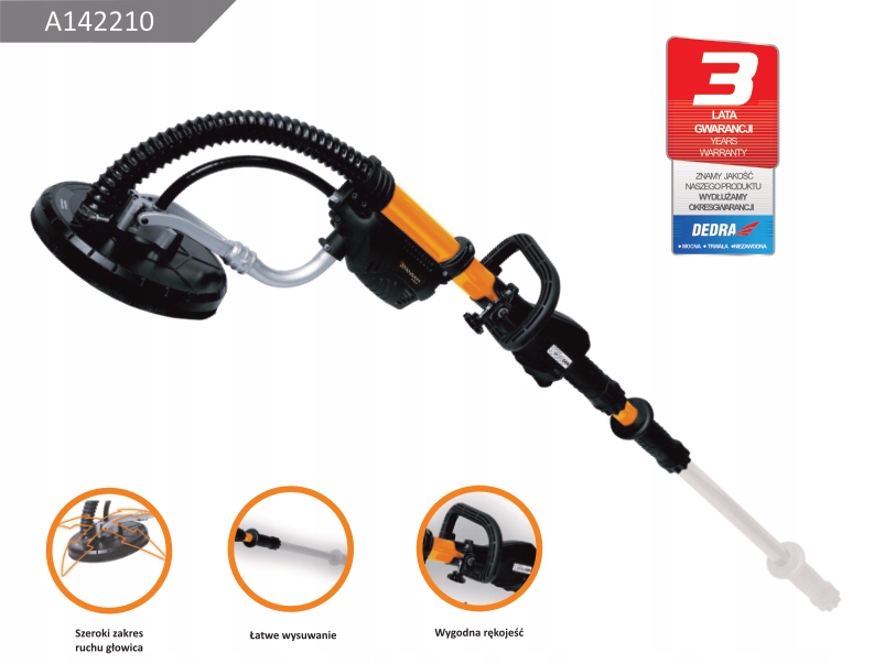 PANSAM SZLIFIERKA ŻYRAFA DO GIPSU GŁADZI ŚCIAN TYNKÓW ZACIERACZKA 710W