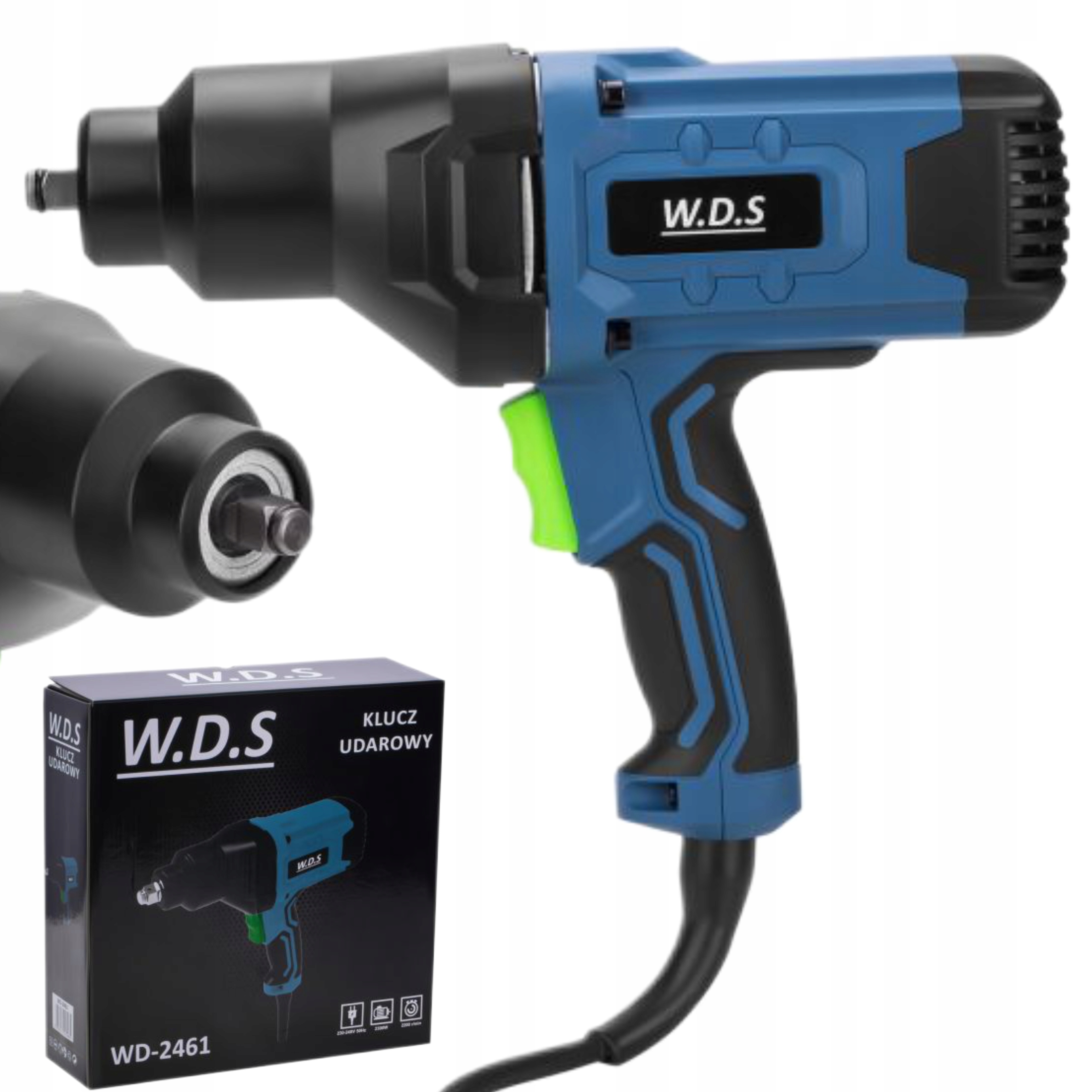 KLUCZ MOCNY UDAROWY 2300W / 850Nm ELEKTRYCZNY 2200 RPM W.D.S WDS2461