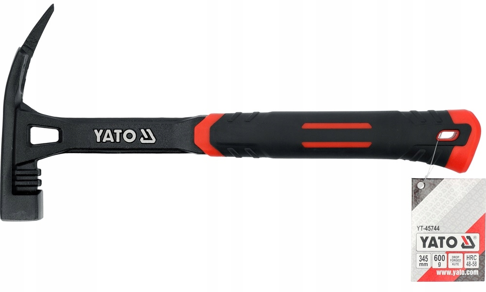 YATO MŁOTEK DEKARSKI ŚLUSARSKI MONOLITYCZNY MONOBLOK KUTY 0,6KG600G YT45744