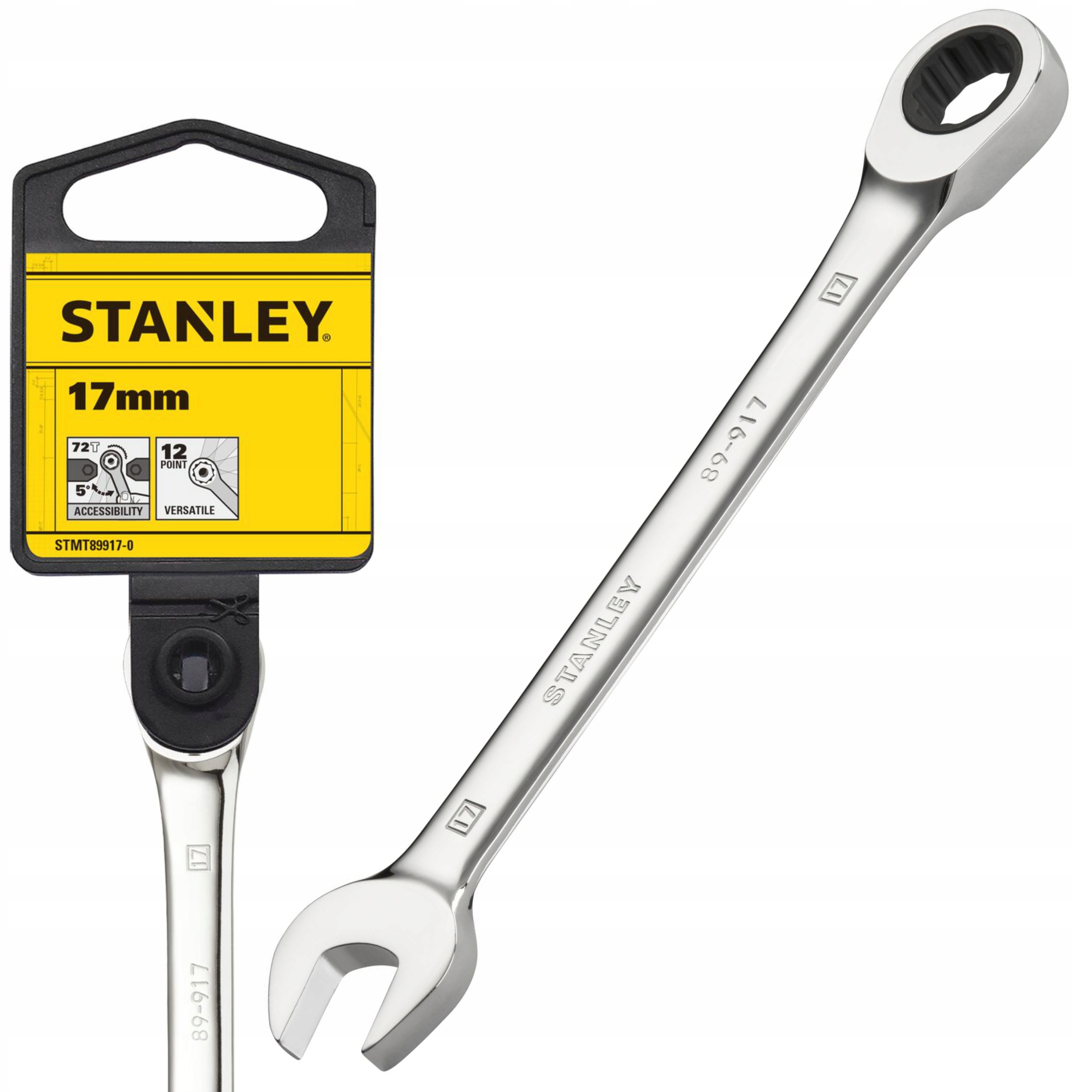 STANLEY KLUCZ PŁASKO-OCZKOWY Z GRZECHOTKĄ 17mm 72Z FATMAX STMT89917-0