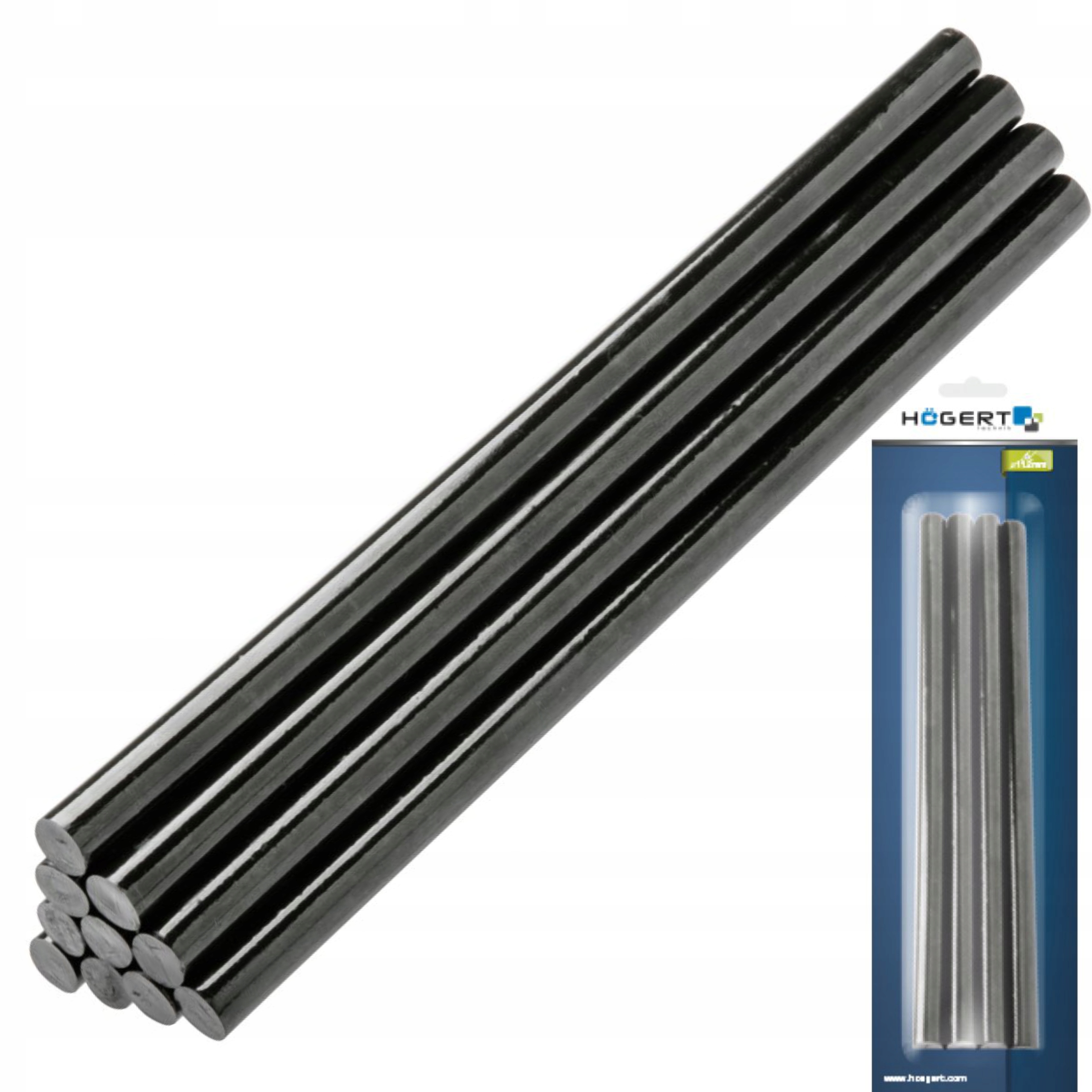 HOGERT WKŁADY KLEJOWE 250 MM ŚREDNICA 11,2 MM KOLOR CZARNY HT2C138