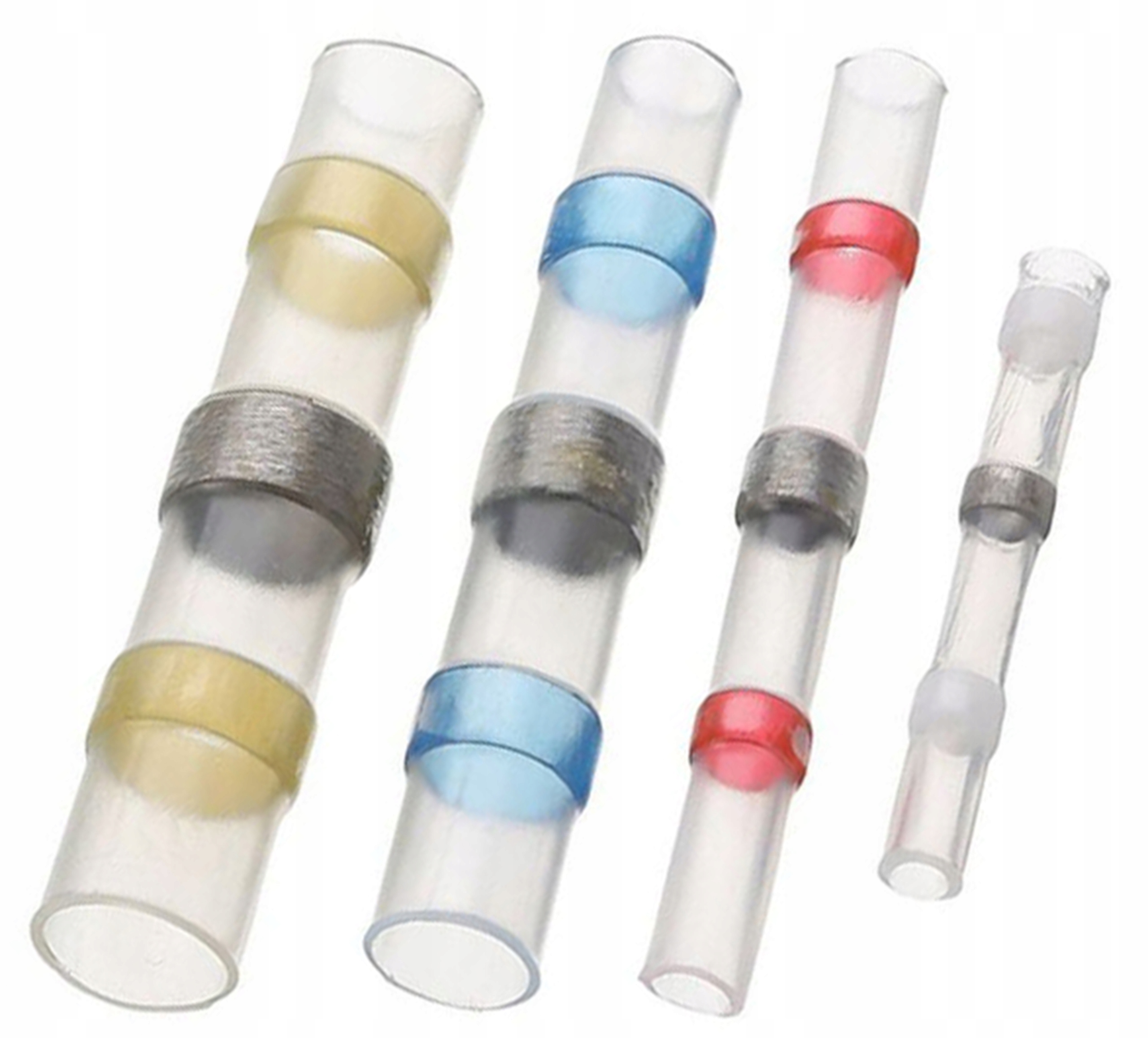 ZŁĄCZKI RURKI KOSZULKI TERMOKURCZLIWE Z CYNĄ 100sz