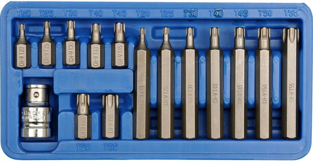 ZESTAW KOŃCÓWEK ŚRUBOKRĘTOWYCH TORX VOREL 66580