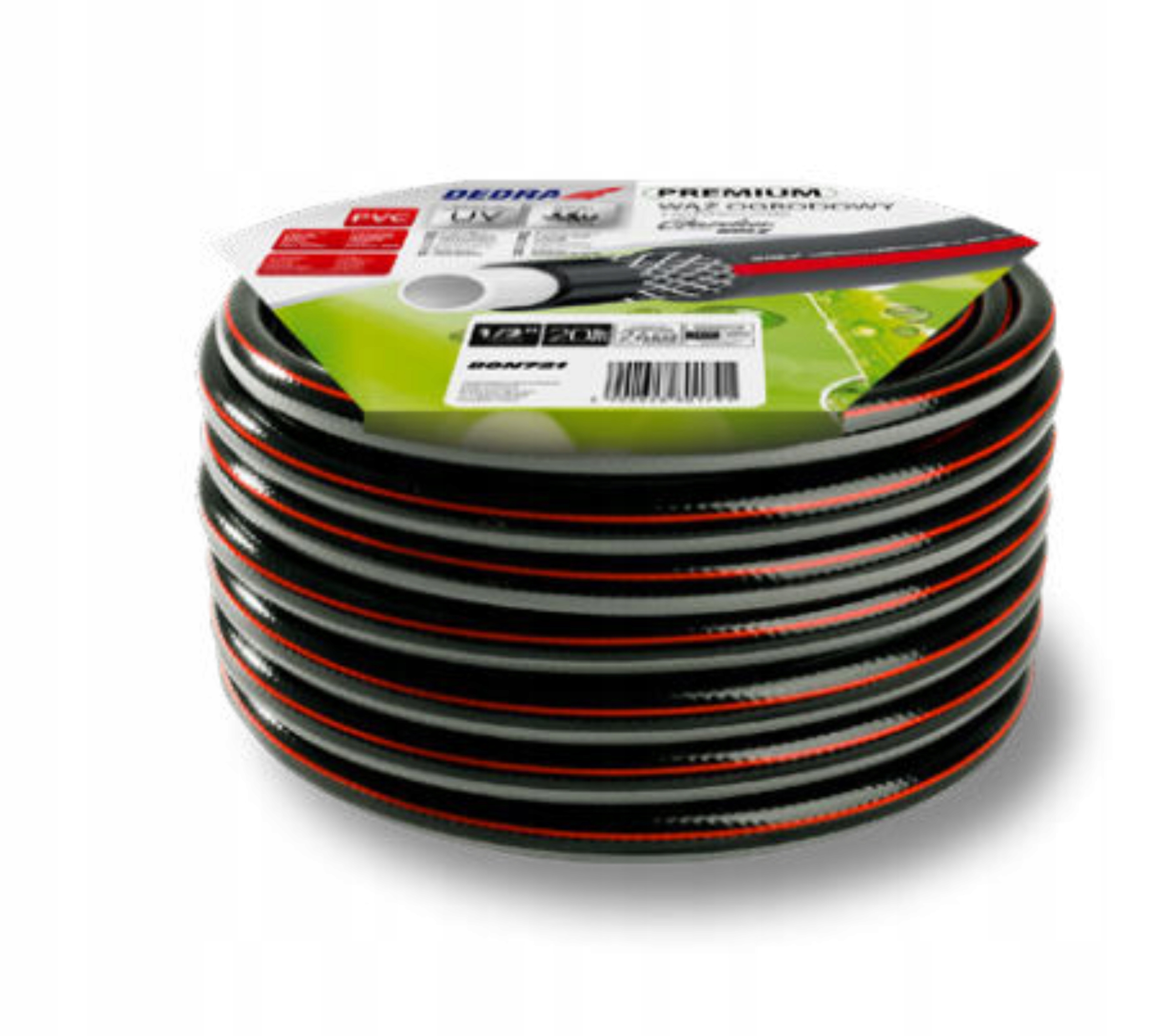 WĄŻ OGRODOWY PREMIUM 24BAR DEDRA 4-WARSTW 1/2" 50M
