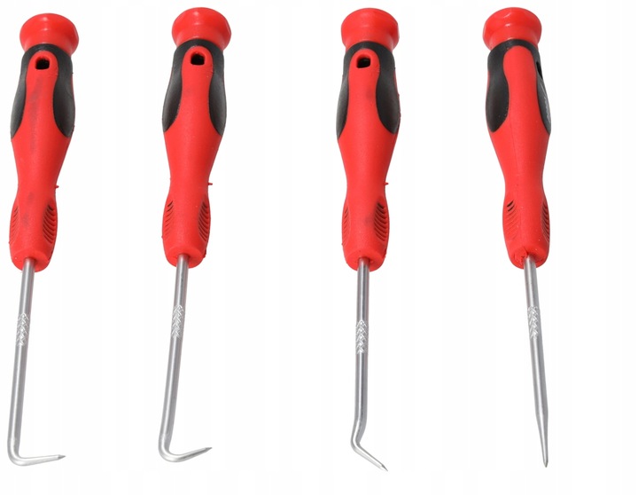 DEDRA ZESTAW HAKÓW HAKI HACZYKI Z RĘKOJEŚCIĄ 4 SZTUKI 150 MM PRECYZYJNE