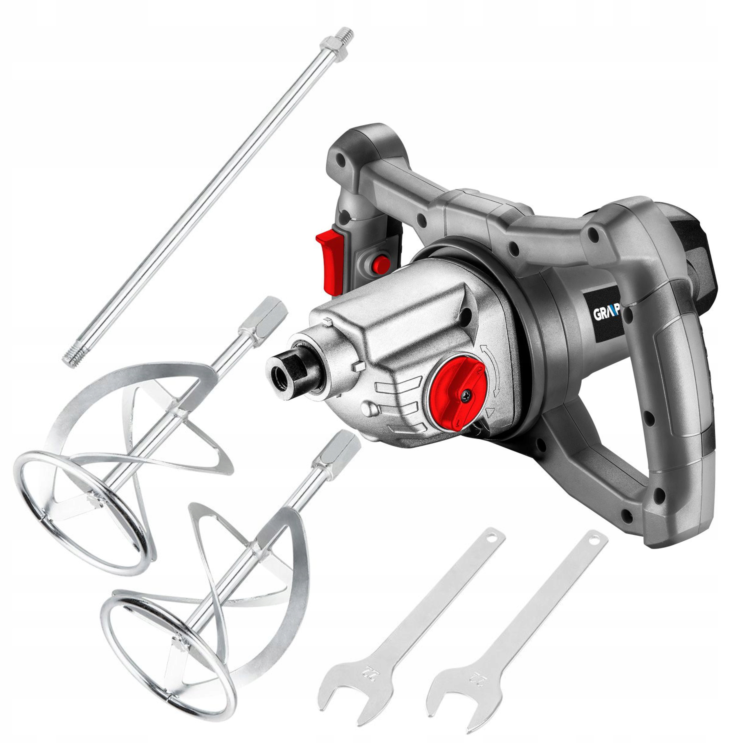 GRAPHITE MIESZARKA ELEKTRYCZNA 1600W MIESZADŁO DO ZAPRAW KLEJU 2xM 2 BIEGI