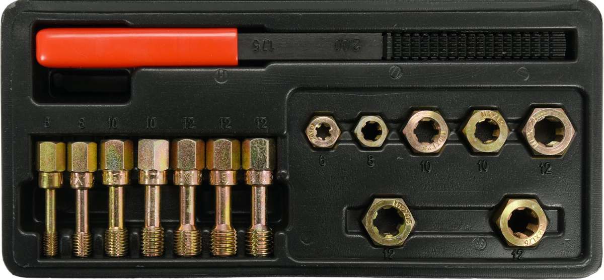 YATO ZESTAW NARZYNEK DO NAPRAWY GWINTÓW NA ŚRUBACH I NAKRĘTKACH YT-17705