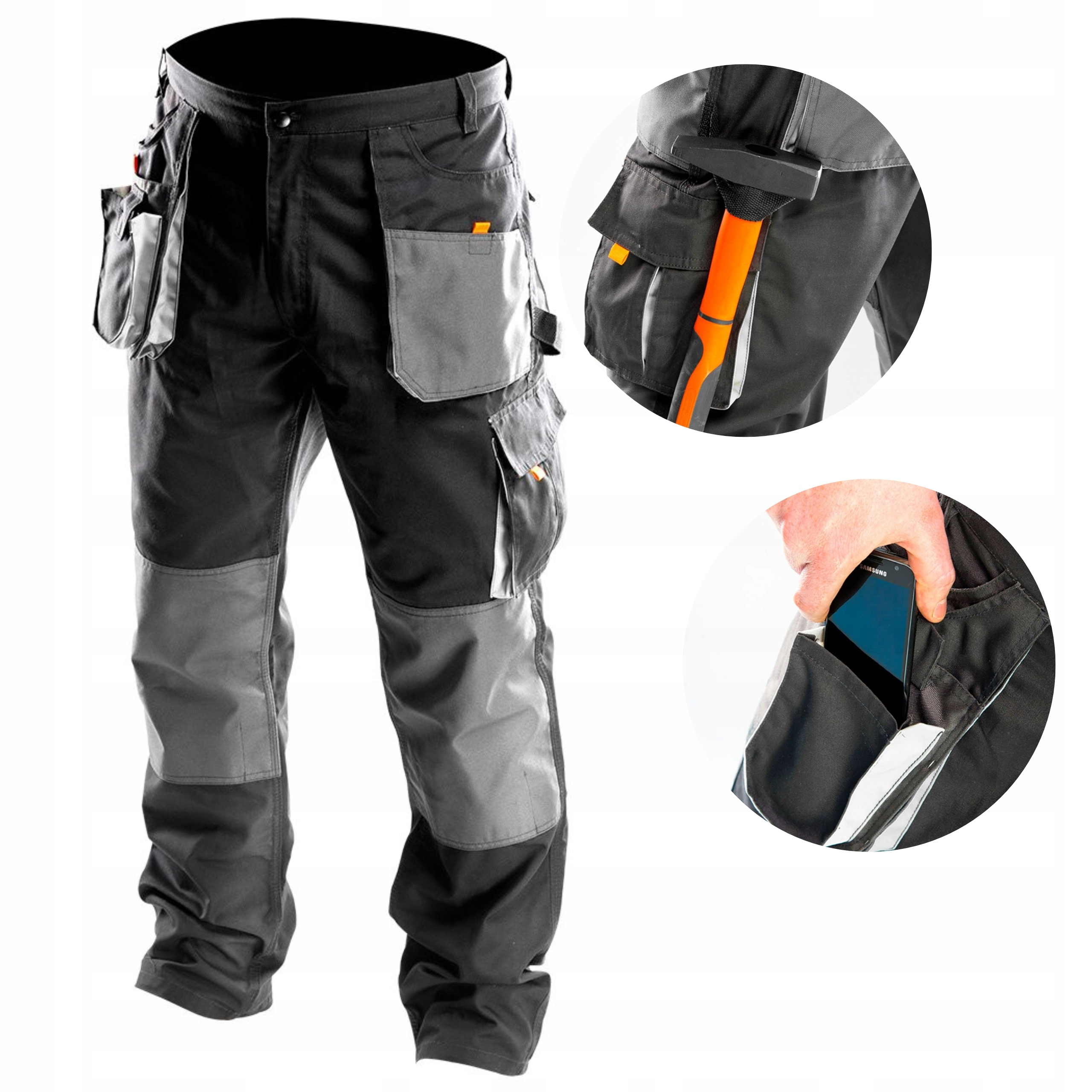NEO SPODNIE ROBOCZE HD DO PASA WZMACNIANIE OXFORD 81-220 M/50