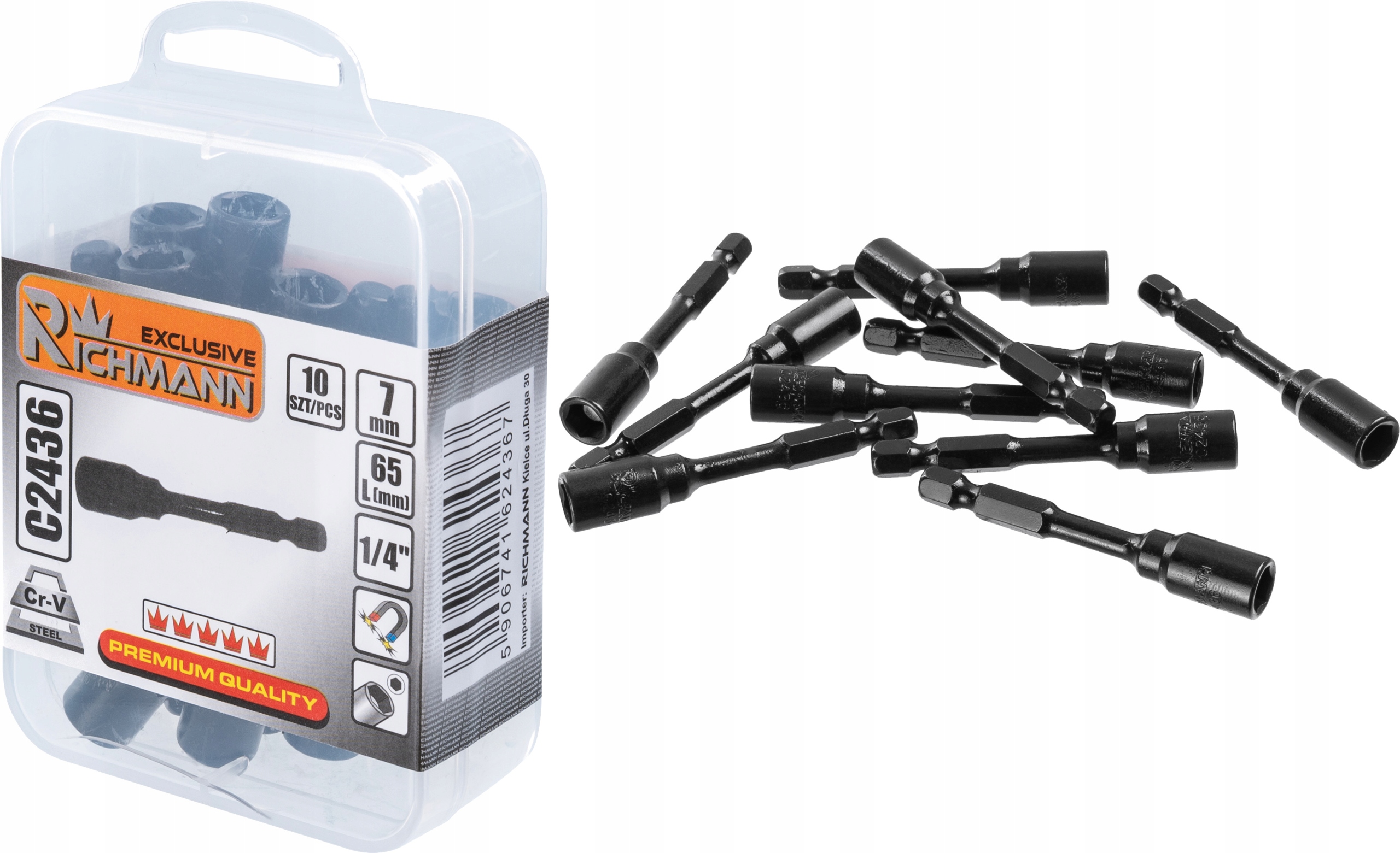 KLUCZ MAGNETYCZNY NASADKA FARMER UDAROWA MAGNES 7M