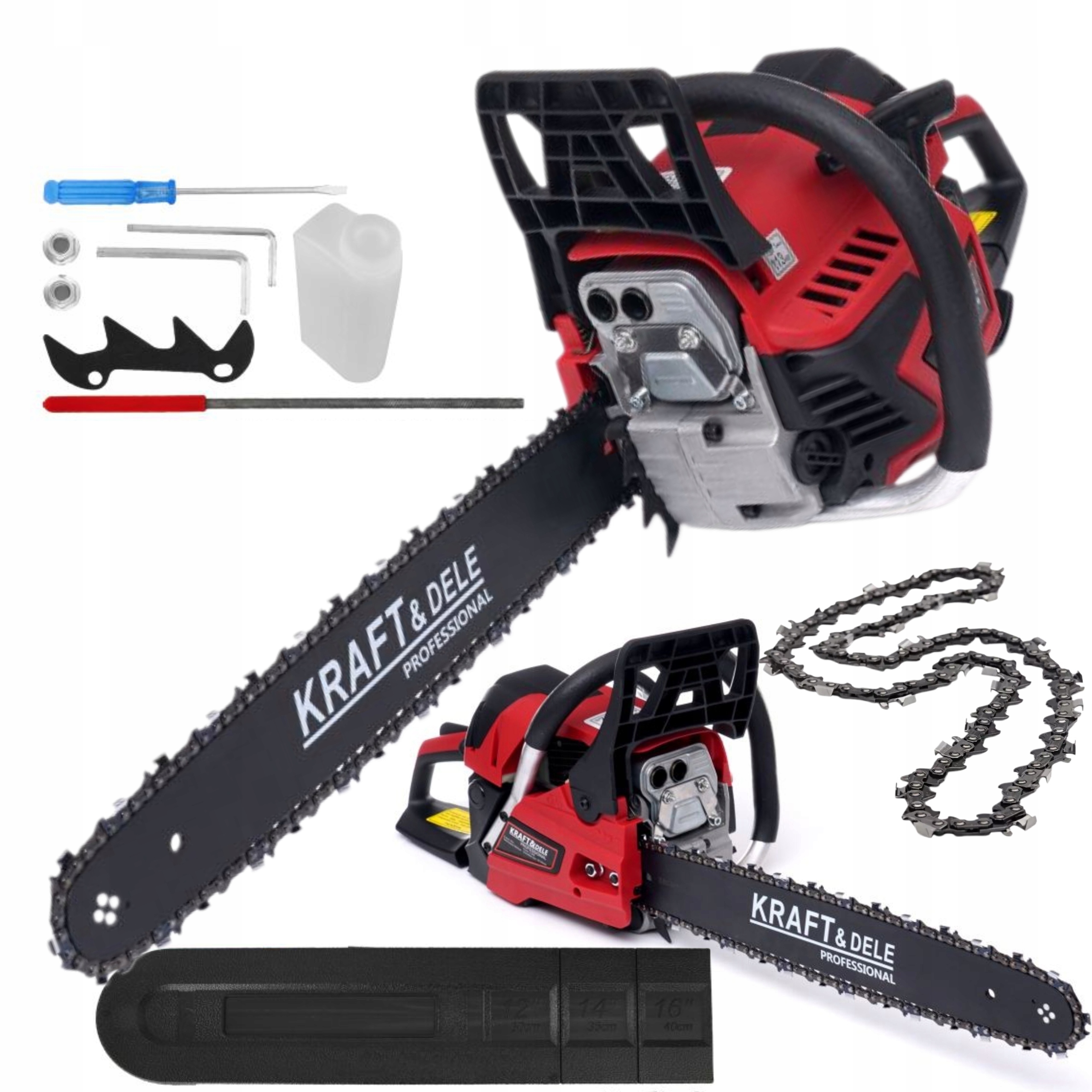 KRAFT&DELE UNIWERSALNA PIŁA PILARKA ŁAŃCUCHOWA SPALINOWA 5,3 KM 45CM KD5016