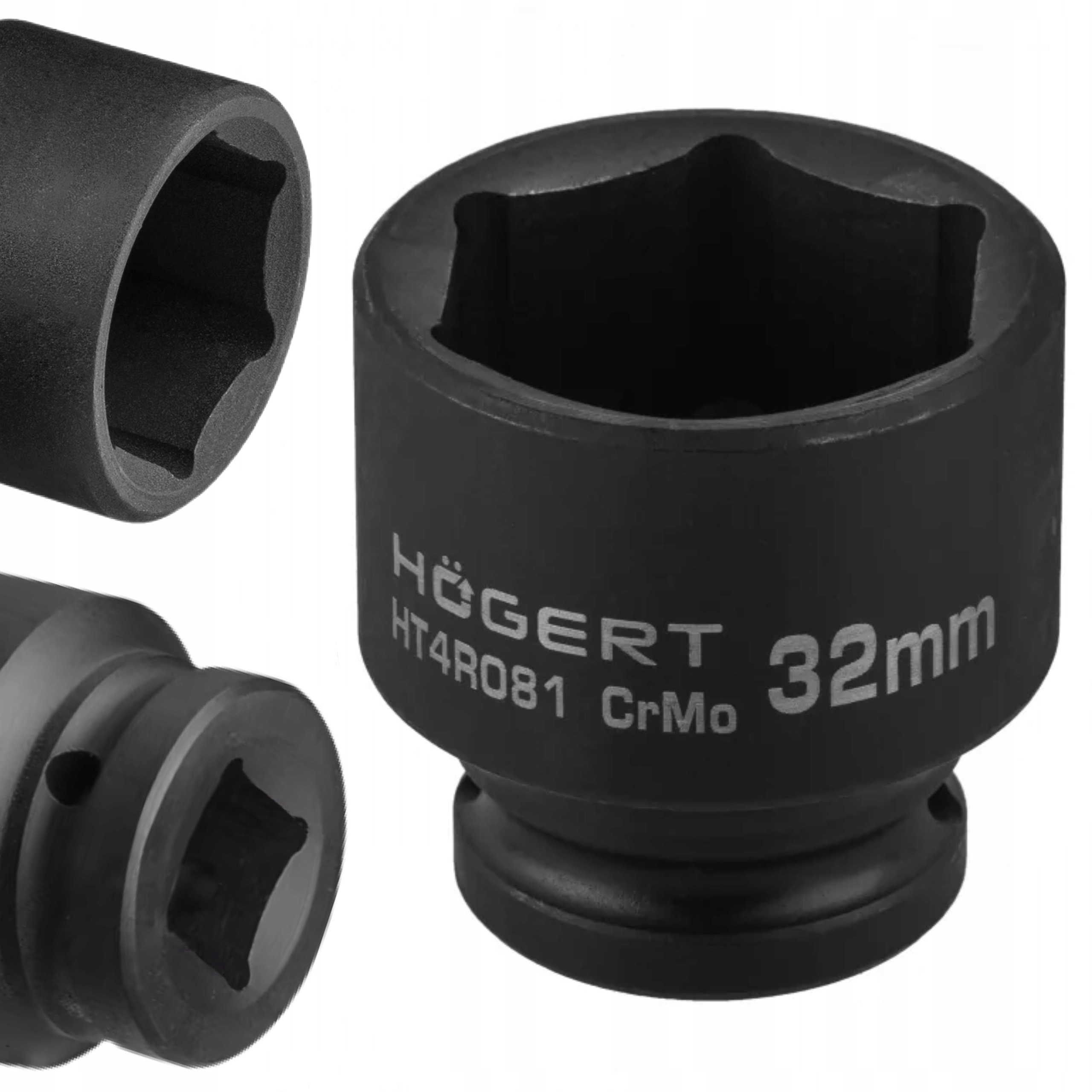 HOGERT NASADKA UDAROWA 1/2" 32MM KRÓTKA GŁOWICA SZEŚCIOKĄTNA HT4R081