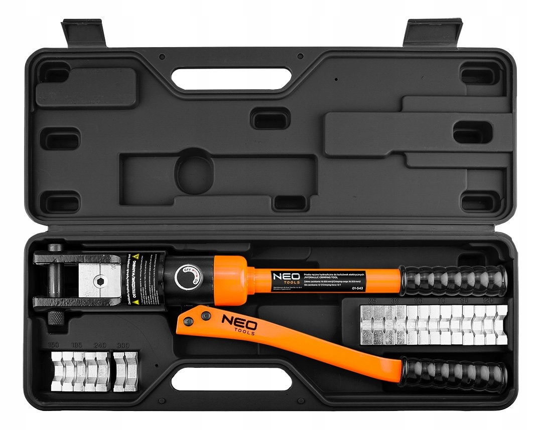 NEO PRASKA RĘCZNA HYDRAULICZNA 16-300mm PRASA do końcówek elektryczn 01-543