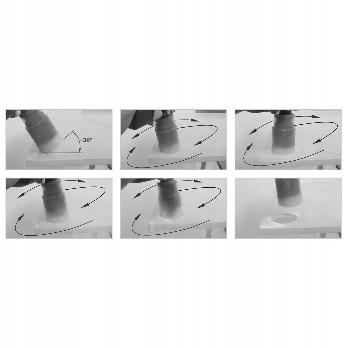 RICHMANN ZESTAW KORONKA OTWORNICA DO GRESU M14 8EL