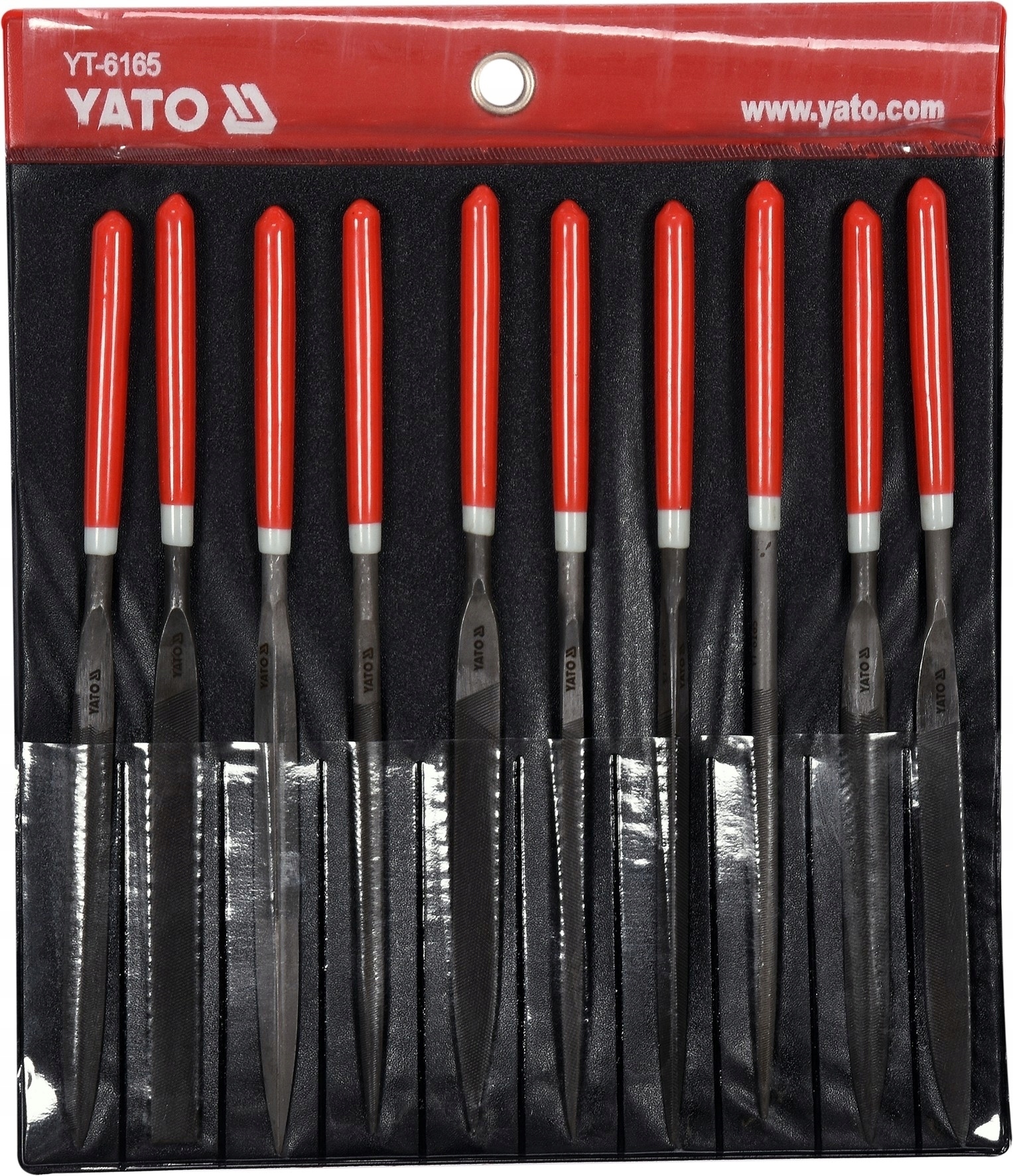 YATO ZESTAW KOMPLET PILNIKÓW IGLAKÓW PILNIKI IGLAKI 10CZ 180MM YT-6165