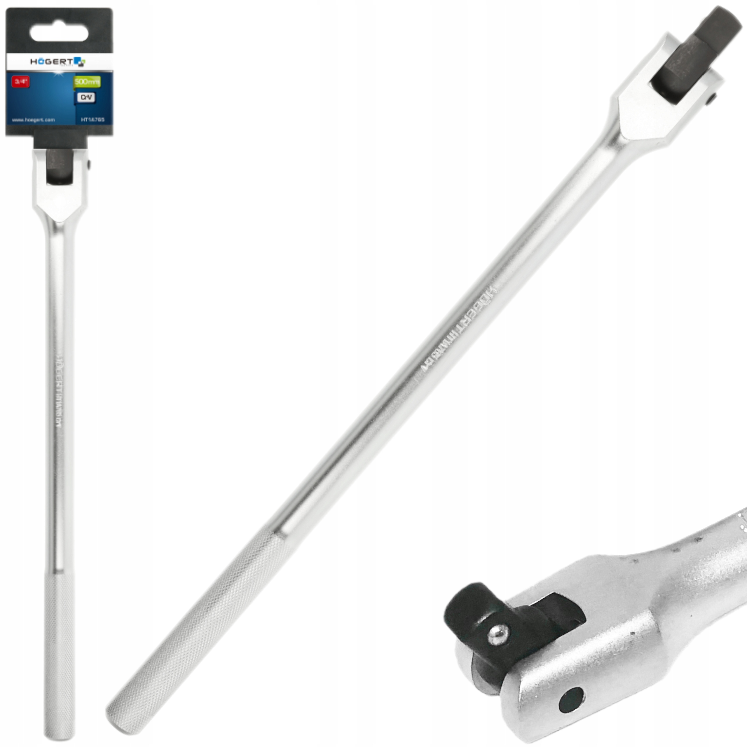 HOEGERT POKRĘTŁO UCHYLNE 3/4 STAL 500 MM CrV HT1A765