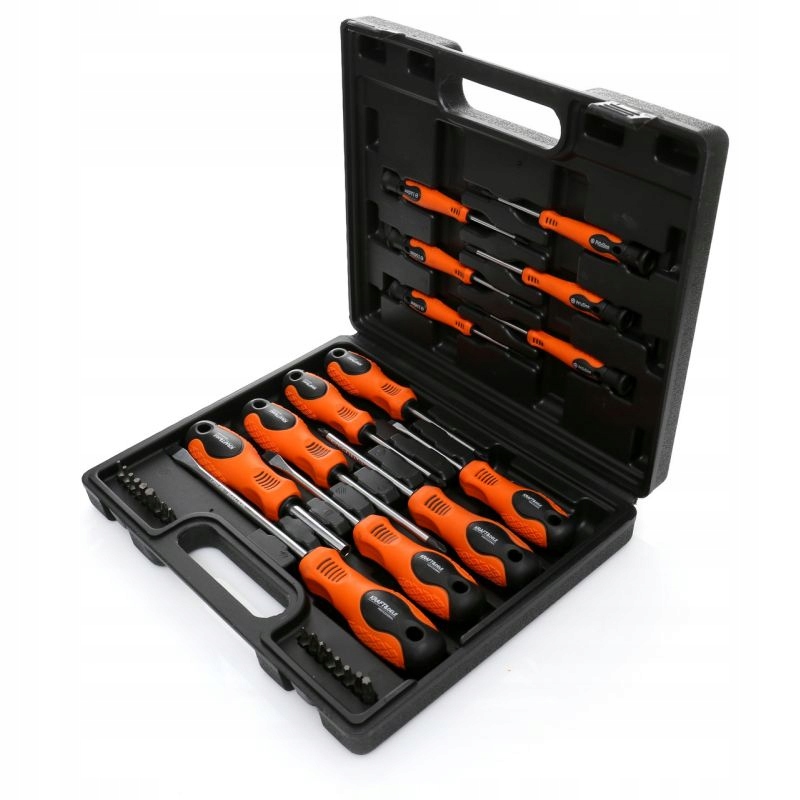 ZESTAW ŚRUBOKRĘTÓW I BITÓW 32 EL WALIZKA BITY KD10902 WKRĘTAKI TORX PŁASKIE