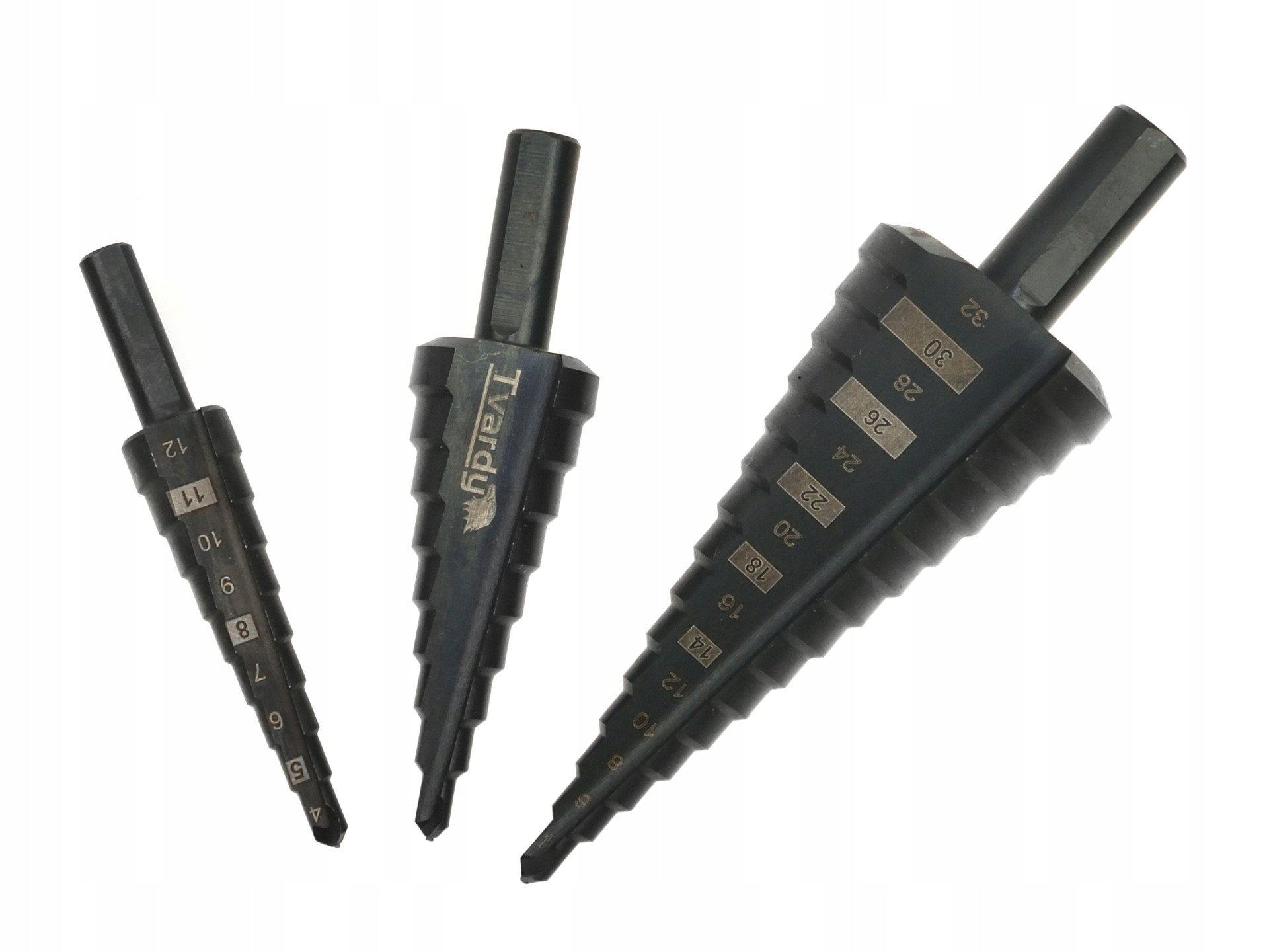 TVARDY ZESTAW WIERTŁA STOŻKOWE HSS M2 3EL 4-32MM