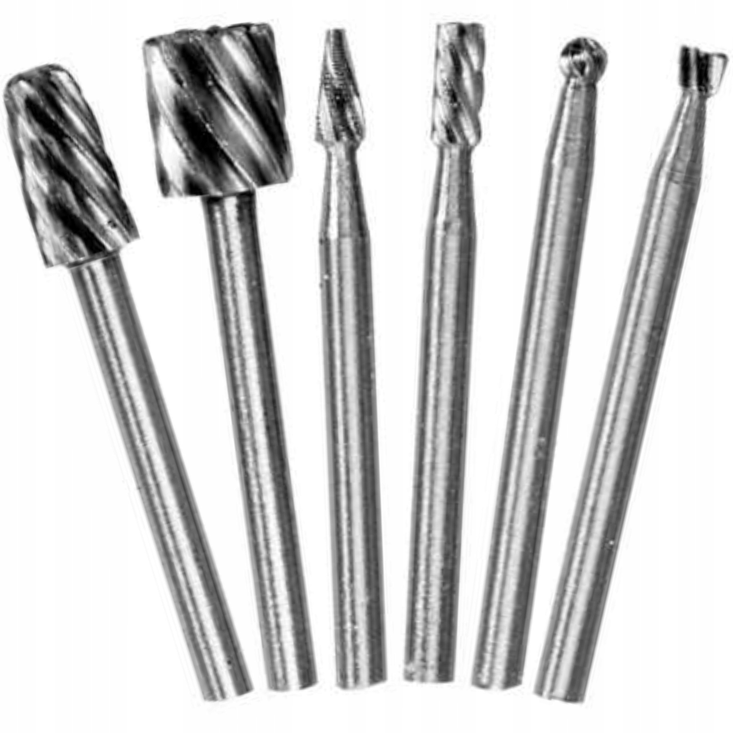 KRAFT&DELE FREZY TRZPIENIOWE HSS DO MINI SZLIFIEREK 3,2MM 6 SZTUK KD10057