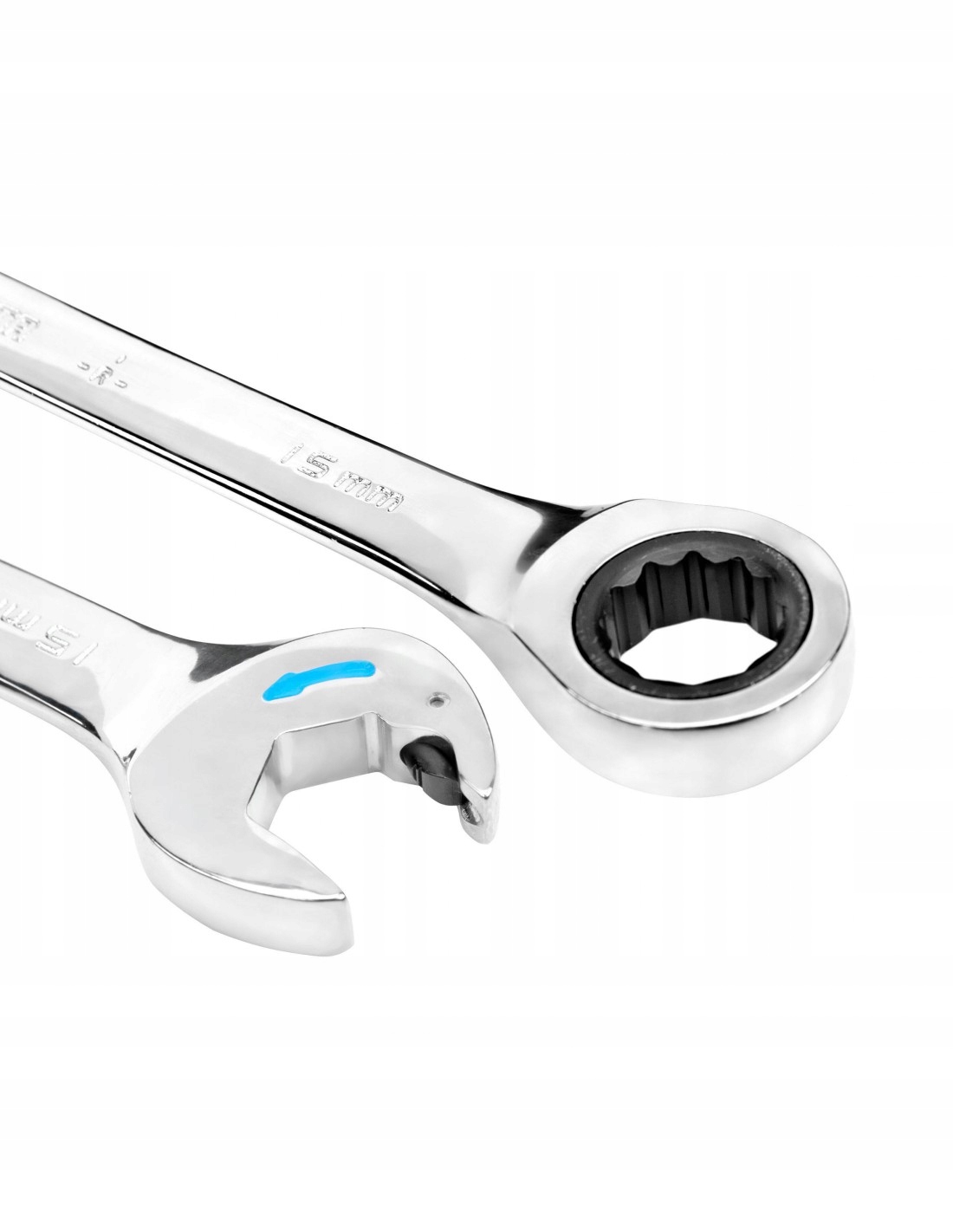 SATA KLUCZE PŁASKO OCZKOWE Z PODWÓJNĄ GRZECHOTKĄ 12 SZTUK ZESTAW 8-19mm