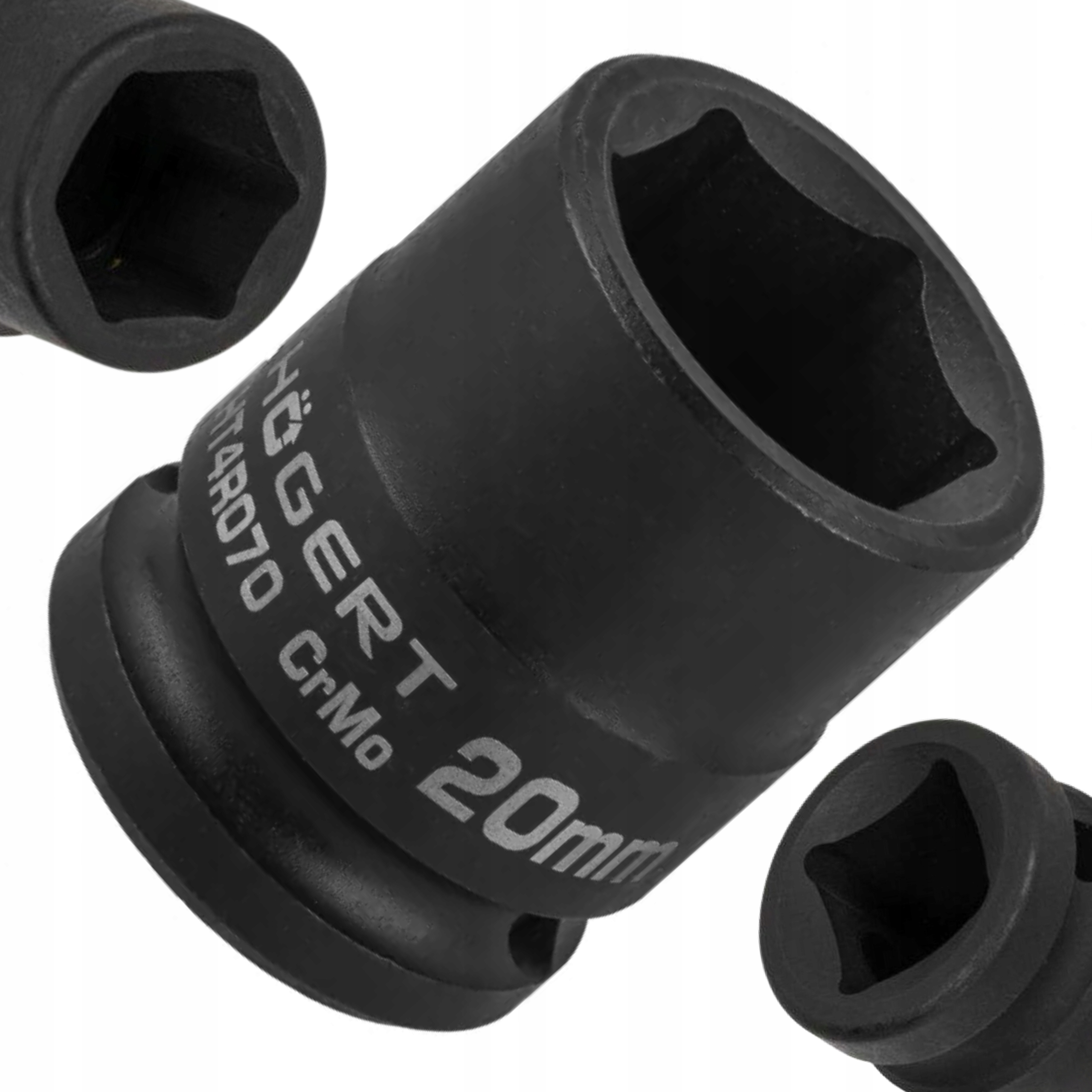 HOGERT NASADKA UDAROWA 1/2" 20MM KRÓTKA GŁOWICA SZEŚCIOKĄTNA HT4R070