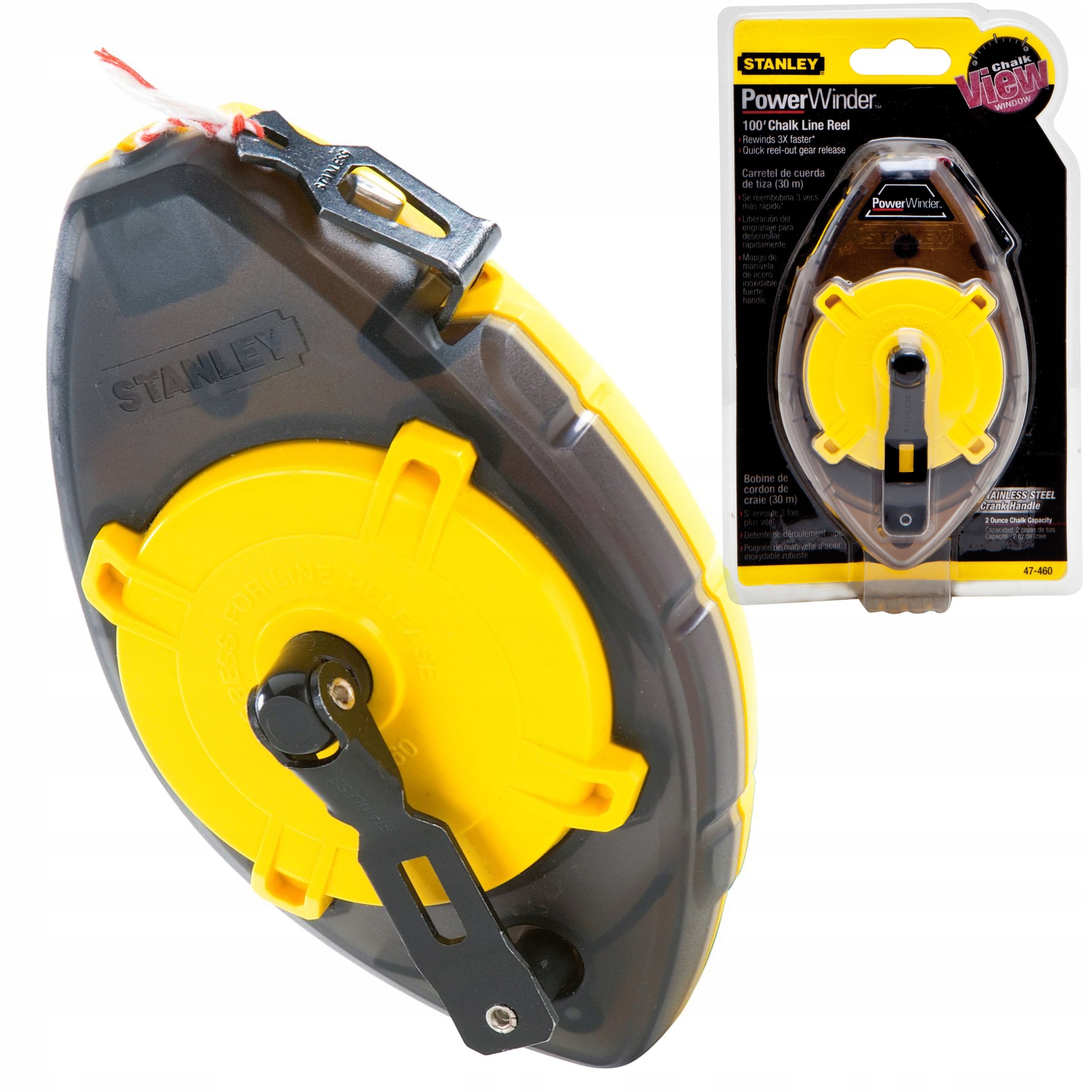 STANLEY FATMAX SZNUR TRASERSKI POWERWINDER 30M SPUST KORBY 0-47-460