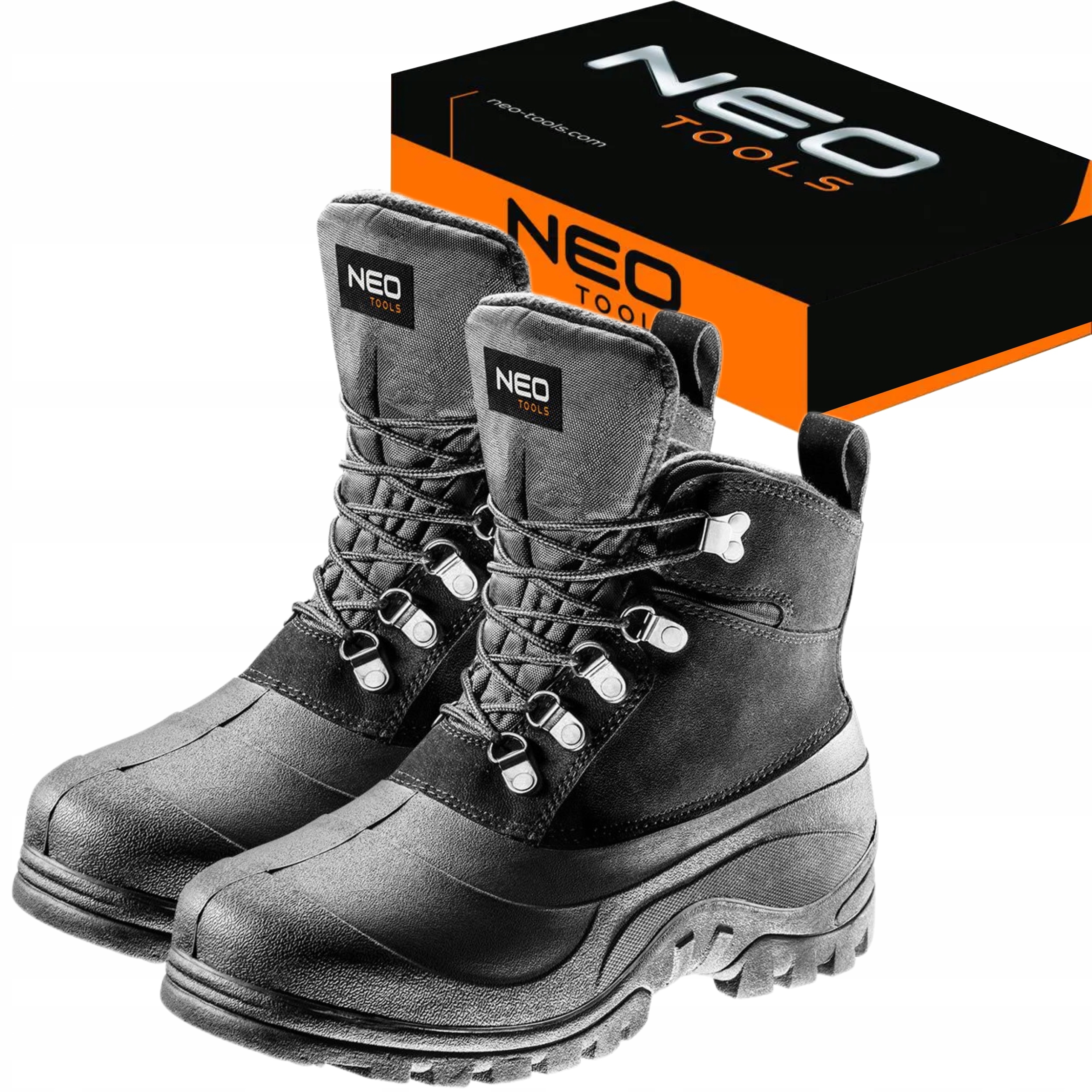 BUTY ROBOCZE ZIMOWE ŚNIEGOWCE WYSOKIE NEO TOOLS 82-136 PROFI WARM r. 45