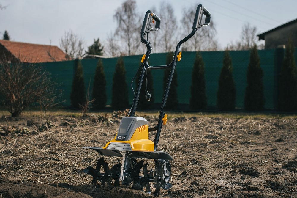 POWERMAT MOCNA GLEBOGRYZARKA ELEKTRYCZNA DO ZIEMI 45CM KULTYWATOR 2000W