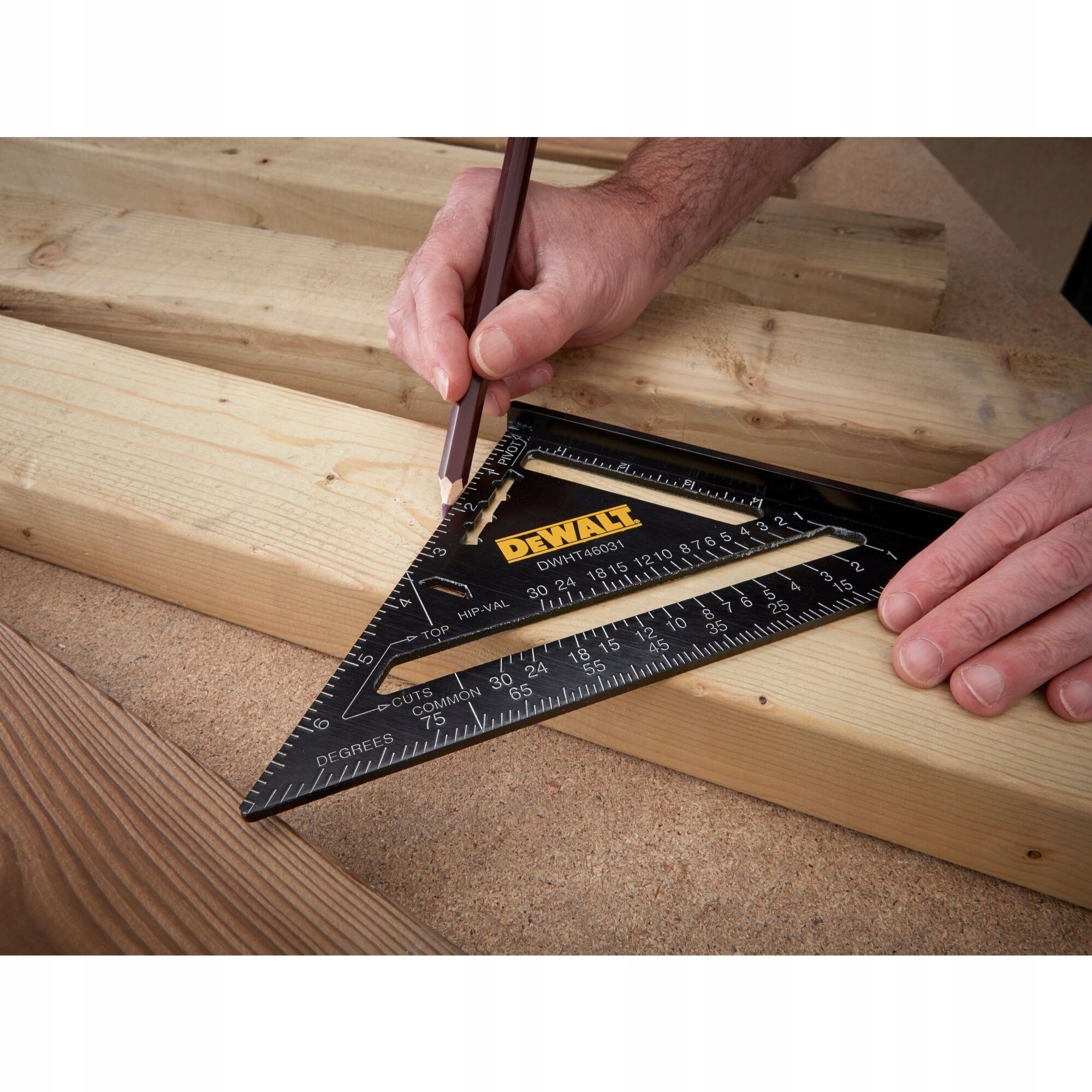 DeWALT PRZYMIAR DEKARSKI 7'' KĄTOWNIK UNIWERSAL STOLARSKI 17,78cm DWHT46031
