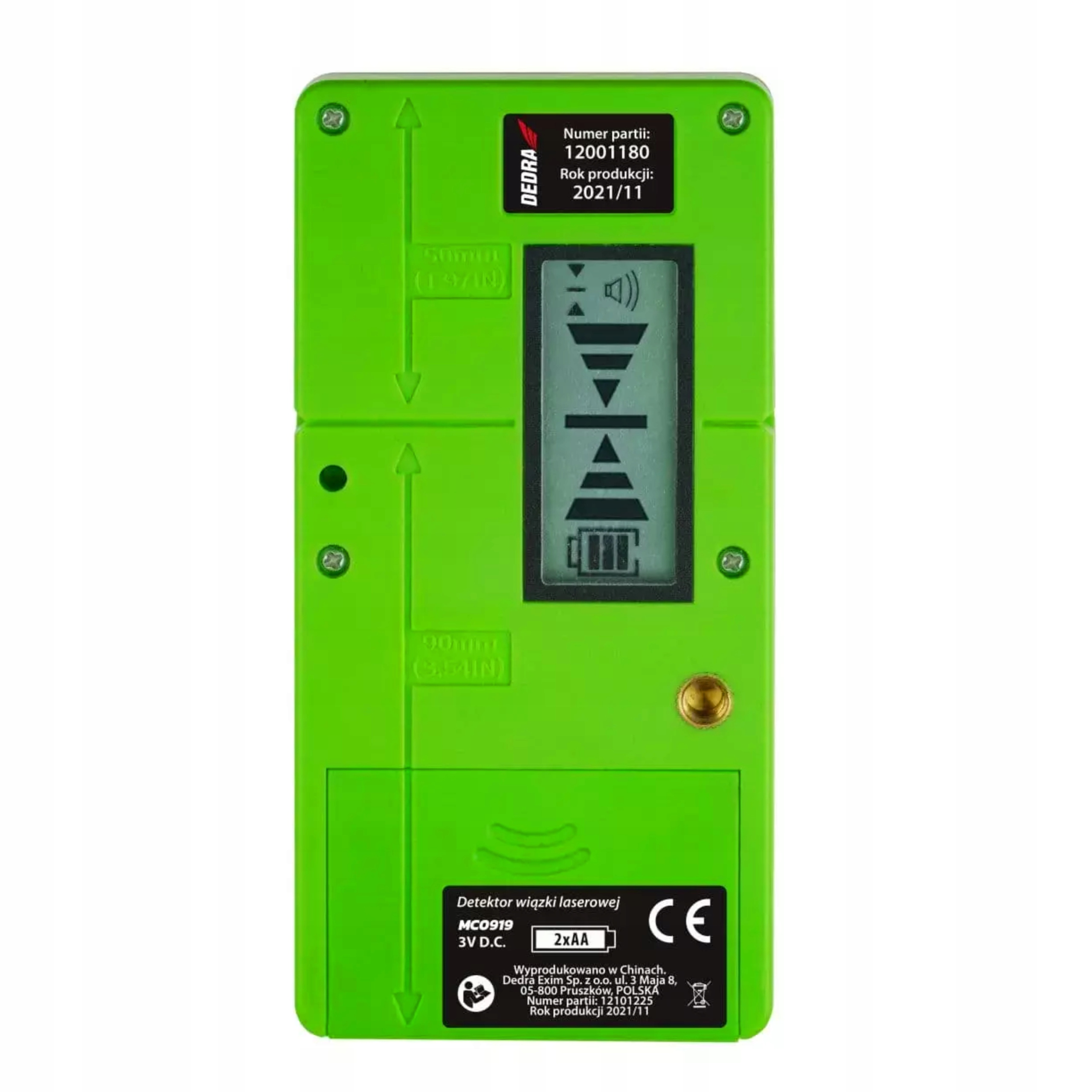 DEDRA DETEKTOR WIĄZKI LASEROWEJ ZASIĘGU MC0919