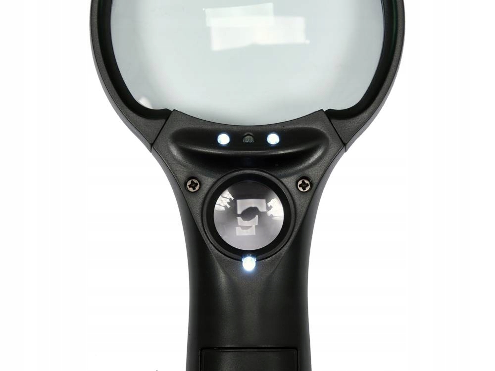 YATO LUPA DWIE SOCZEWKI 3x/45x PODŚWIETLENIE LED UV LED NA BATERIE YT-73845