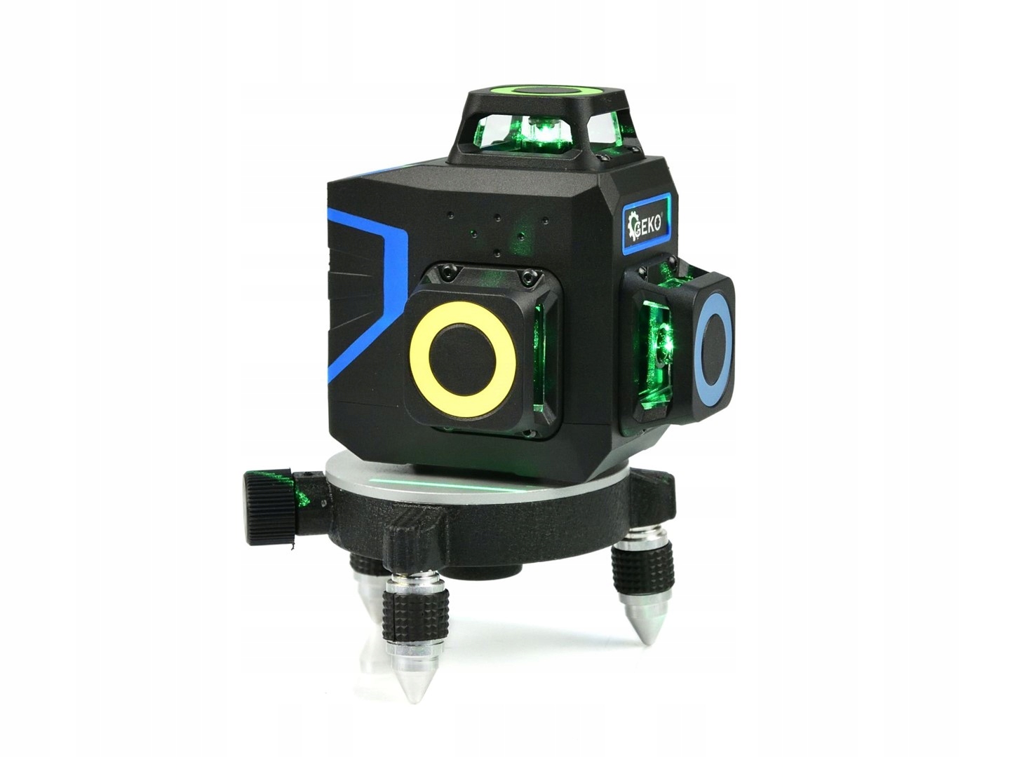 GEKO LASER SAMOPOZIOMUJĄCY KRZYŻOWY 3D360 MOCNY 12XZIELONE INTENSYWNY 03308
