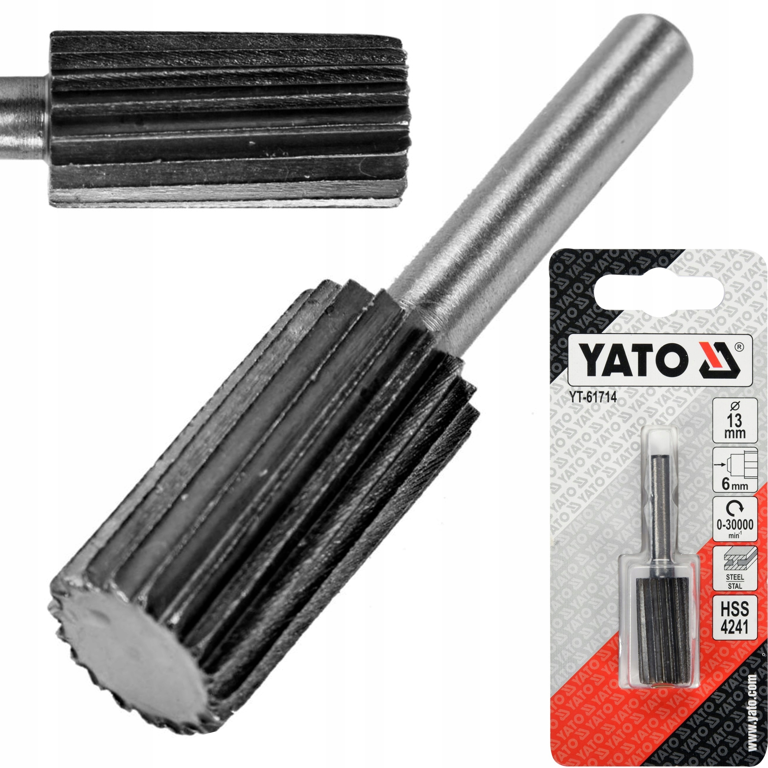 YATO FREZ TRZPIENIOWY WALCOWY HSS 6mm YT-61714