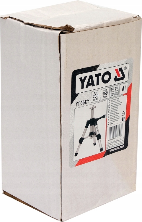 YATO STOJAK STATYW ALUMINIOWY DO LASERÓW 15-28CM 5/8" + POKROWIEC YT-30471