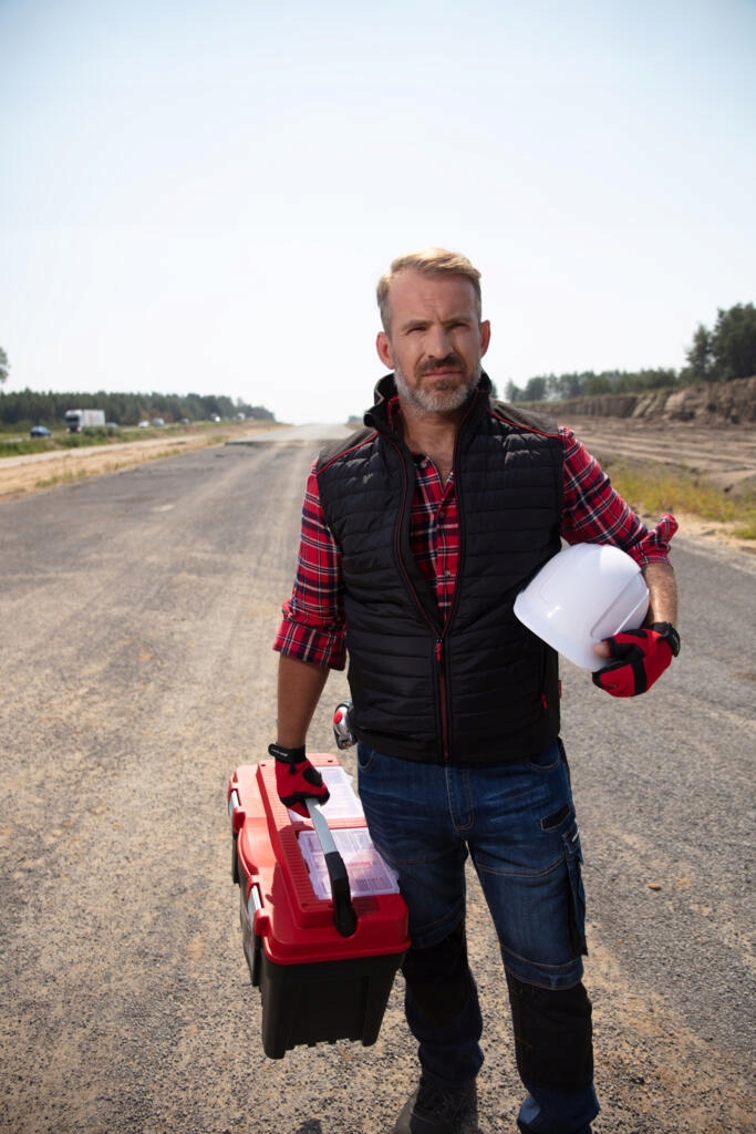 LAHTI PRO BEZRĘKAWNIK OCIEPLANY ROBOCZY CZARNY KAMIZELKA BHP L41310 R. S