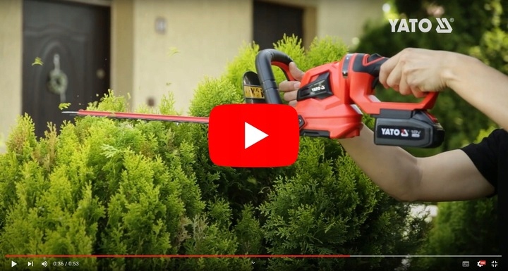 YATO NOŻYCE AKUMULATOROWE DO ŻYWOPŁOTU 55CM 18V 2Ah + ŁADOWARKA YT-828333