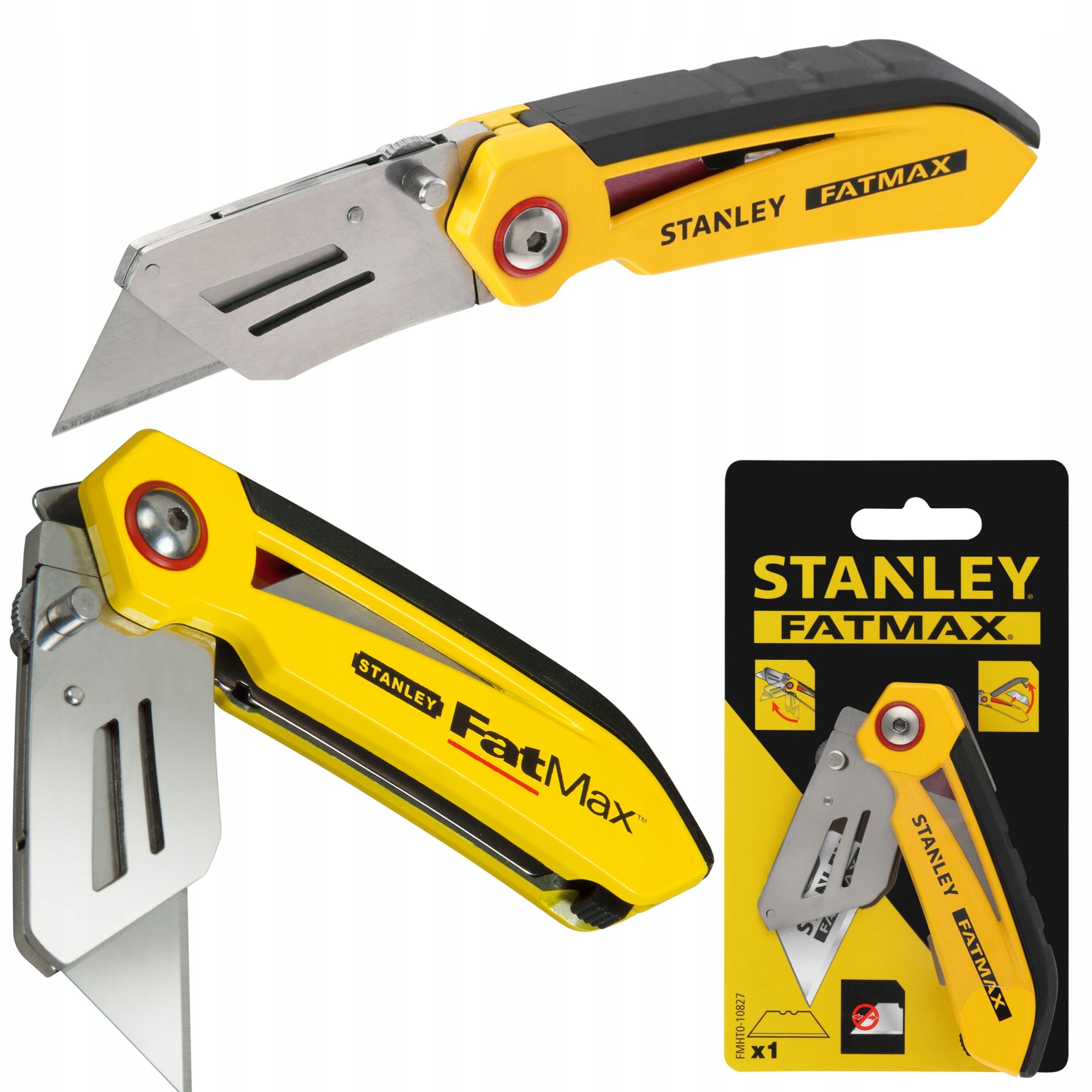 STANLEY NÓŻ NOŻYK OSTRZA TRAPEZOWE SKŁADANY 10-827