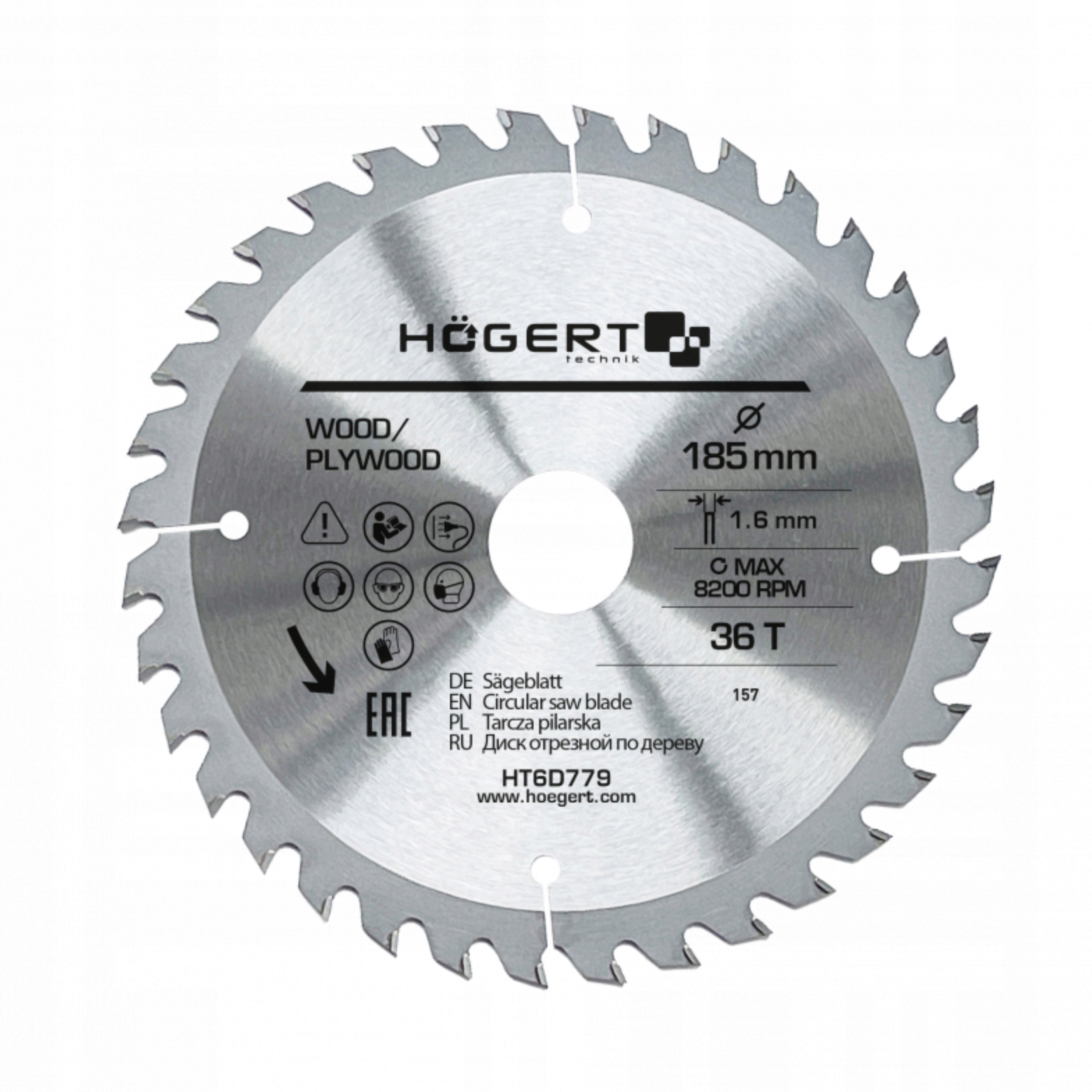 HOEGERT TARCZA PILARSKA 165x18Tx30 HT6D776