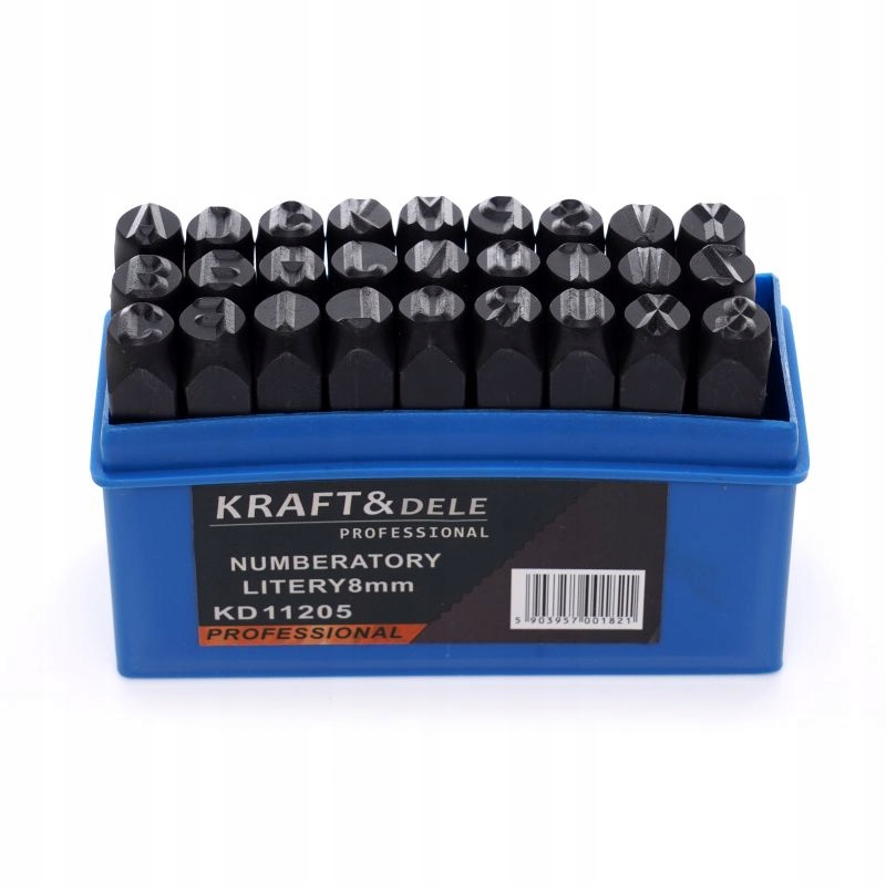 NUMERATORY ZNACZNIKI LITERY 27 SZTUK ALFABET 8MM KD11205
