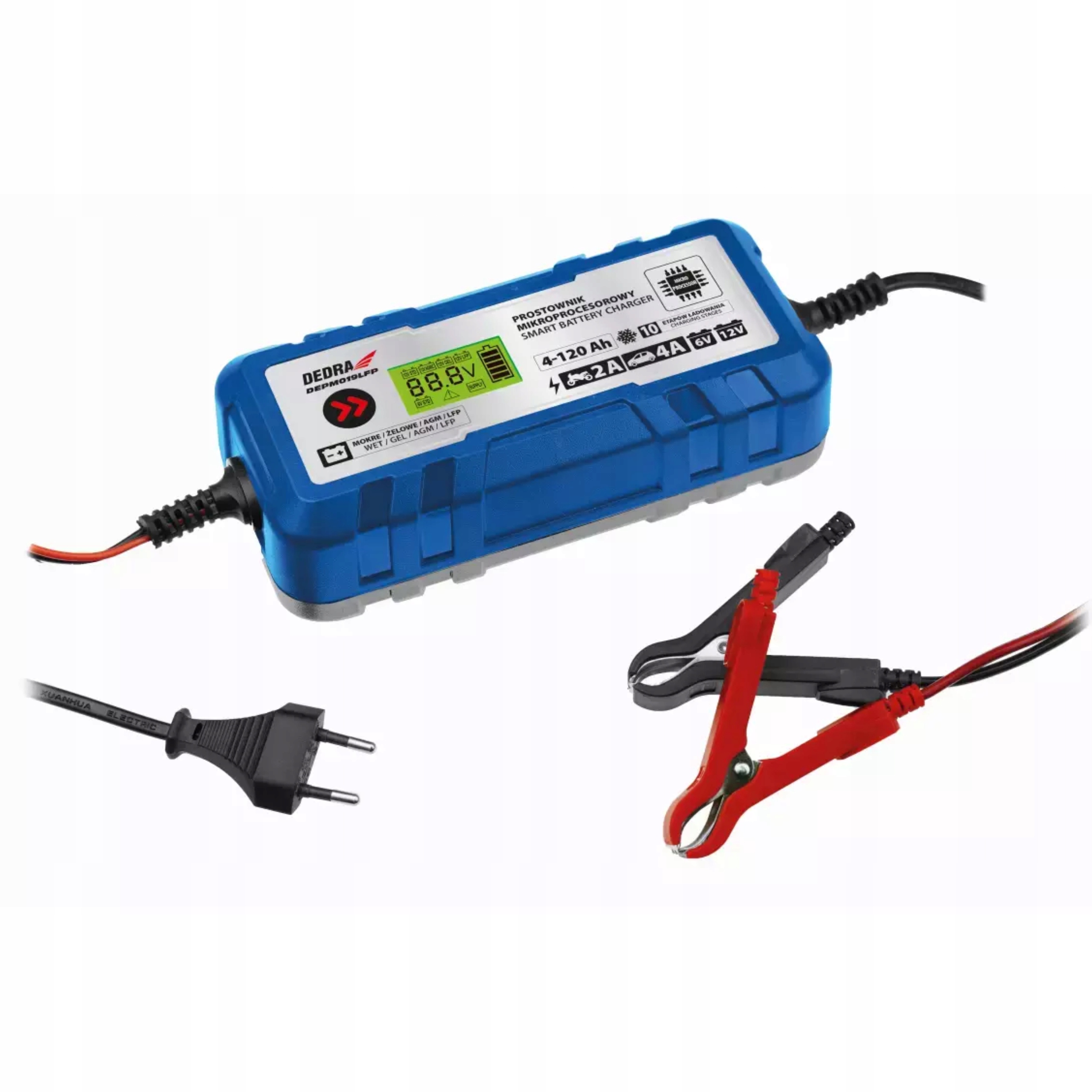DEDRA PROSTOWNIK MIKROPROCESOROWY ŁADOWANIE AKUMULATORA 90W DEPM019LFP