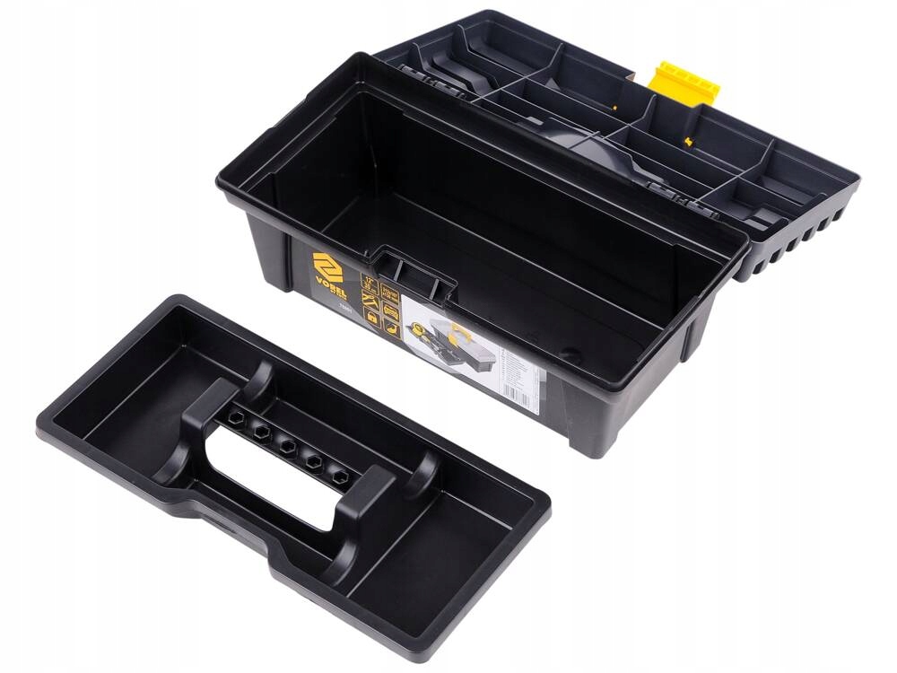 VOREL 78813 SKRZYNKA NARZĘDZIOWA NA NARZĘDZIA SOLIDNA DUŻA PLASTIKOWA 12"